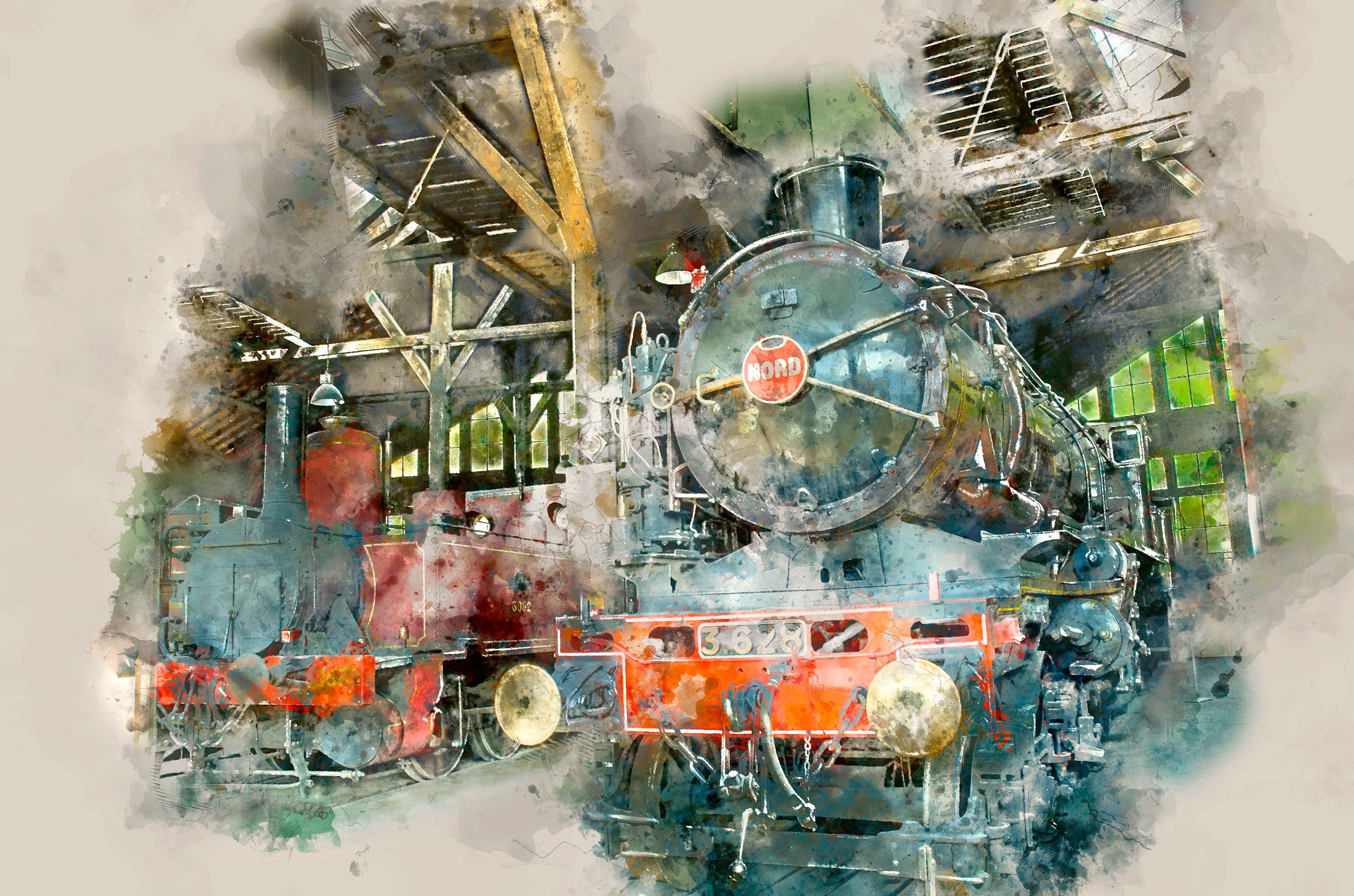 Loco Nord sous la rotonde