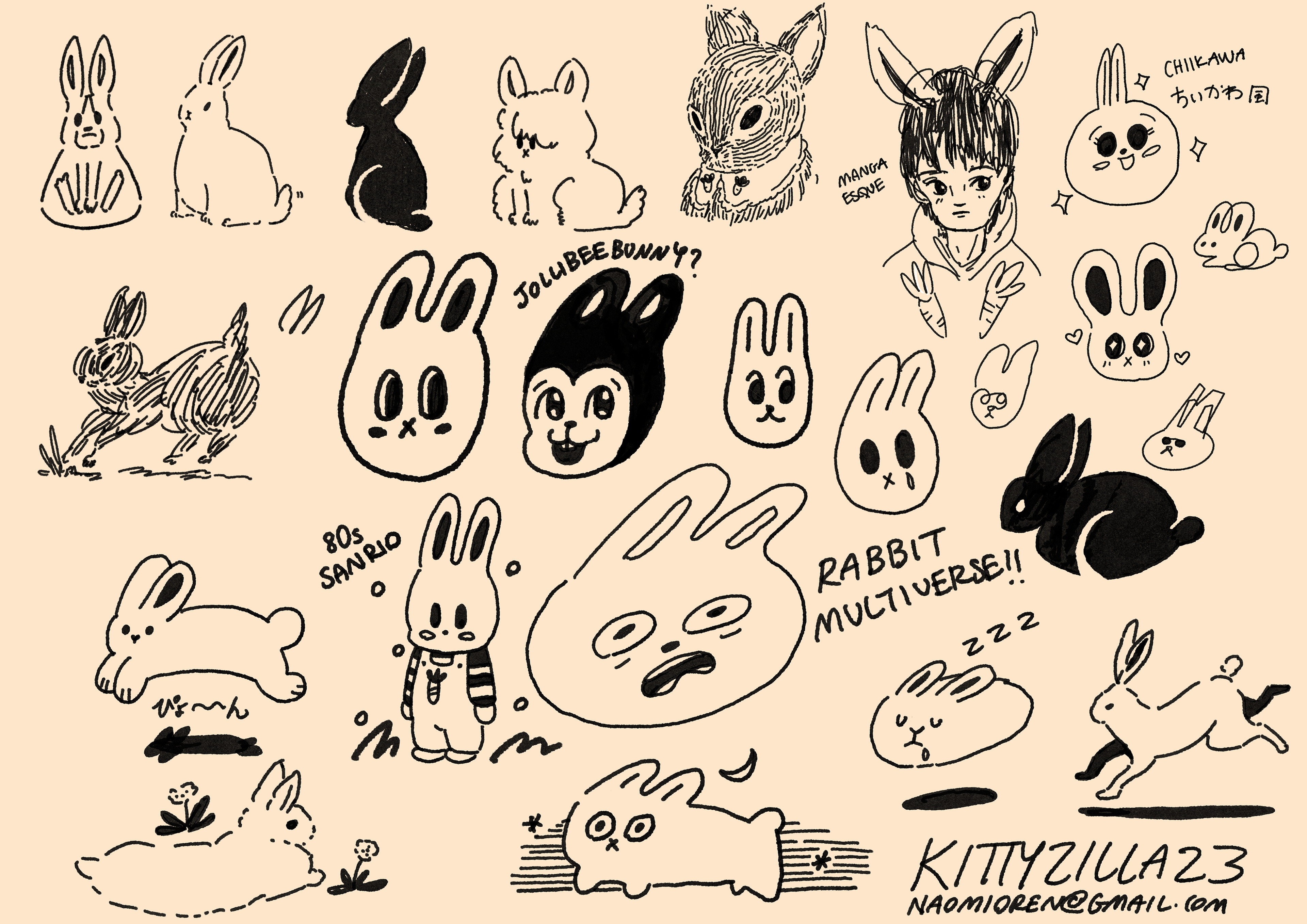 Rabbit sketch exploration