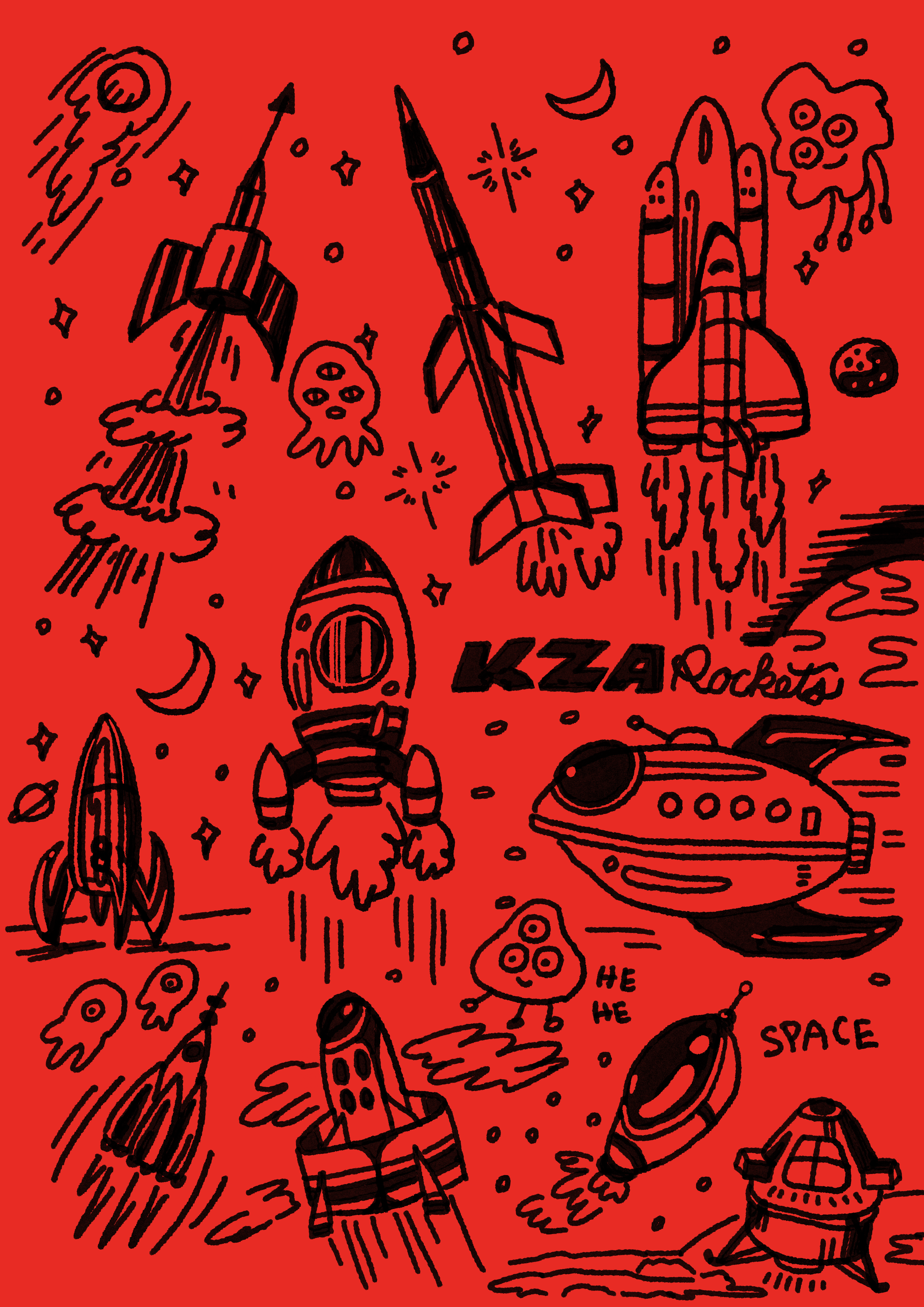 Rocket sketch exploration