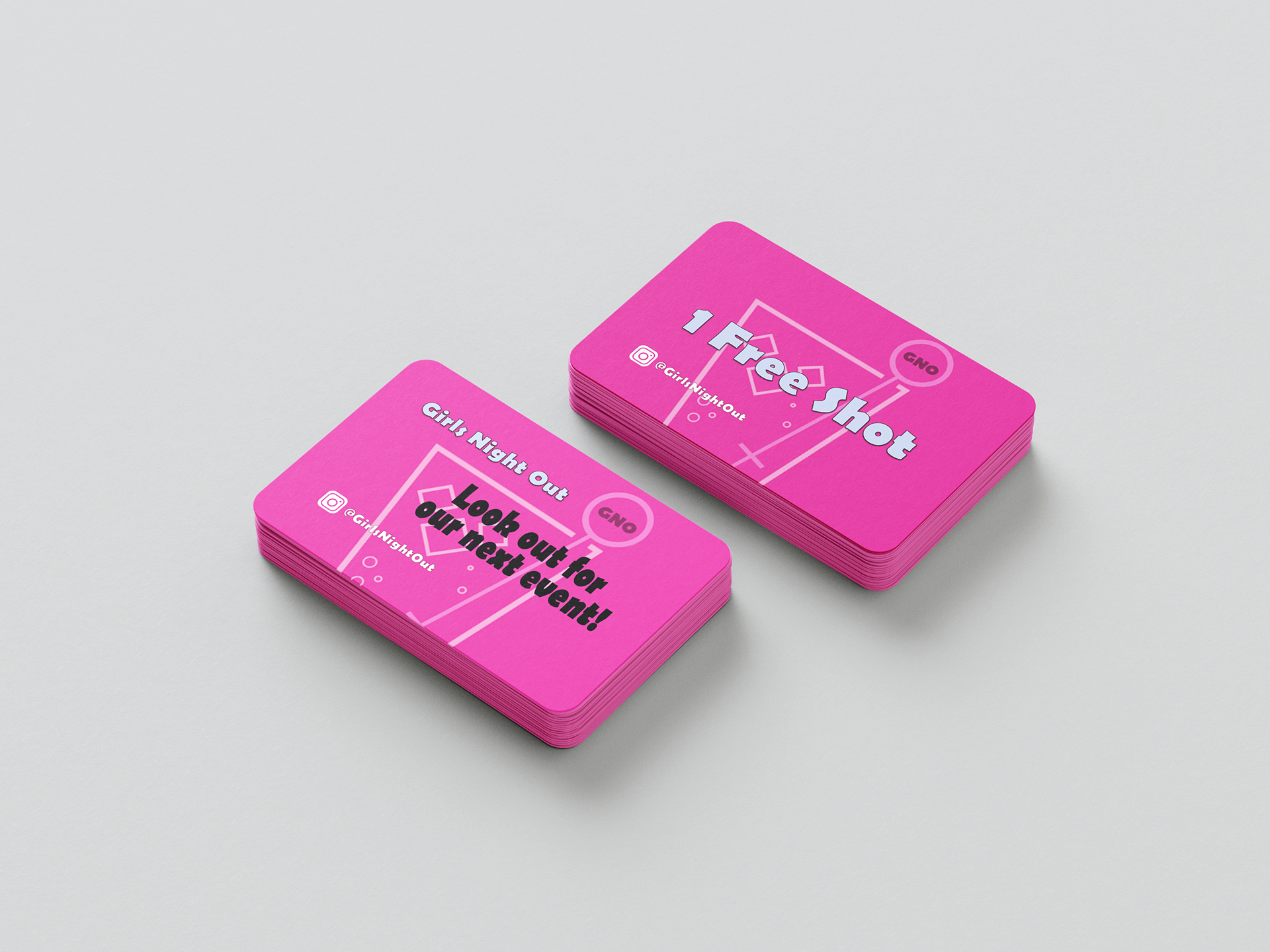 Events card - brand promotion & 1 free shot