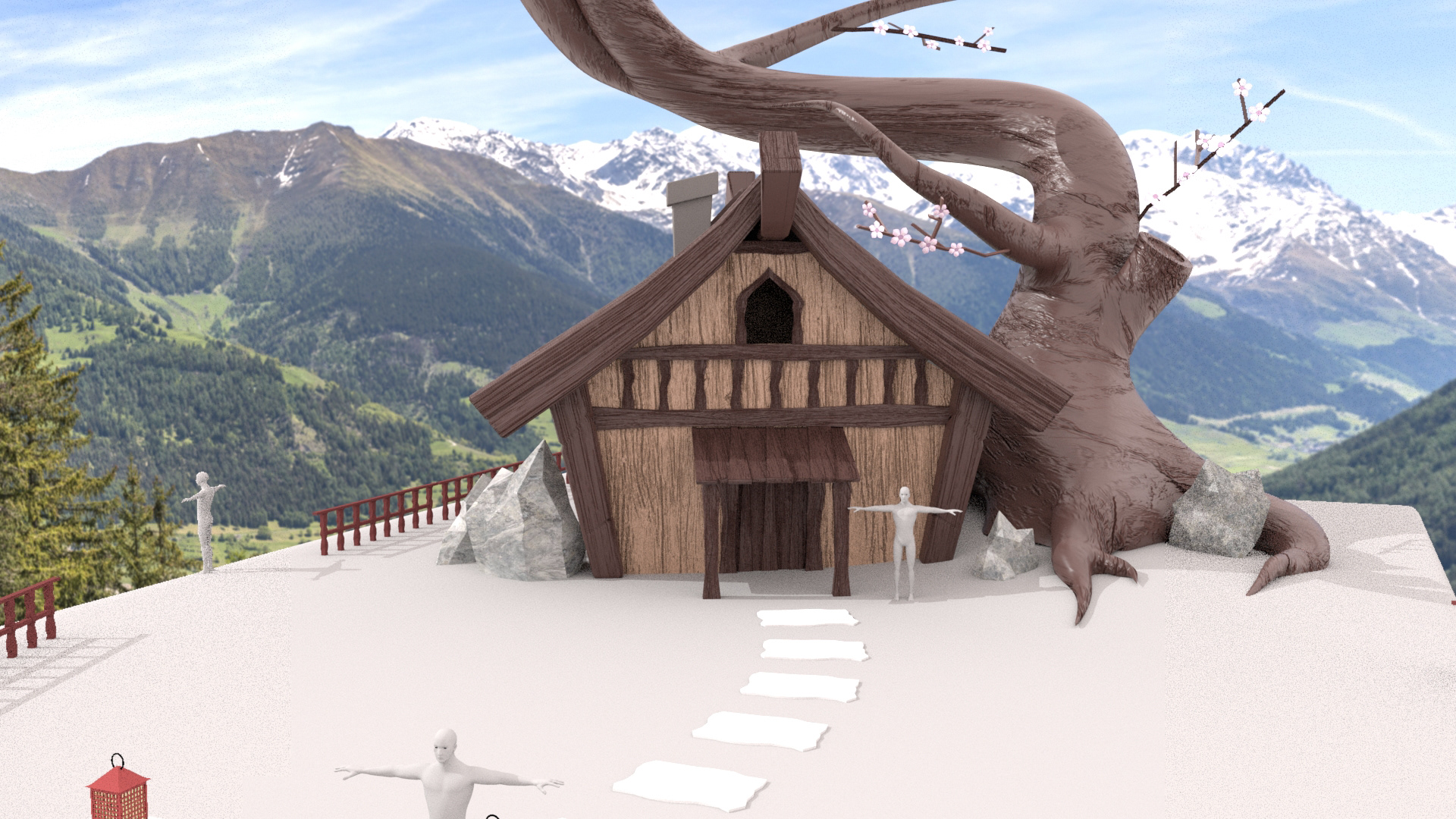 editing background and bump maps to wooden objects