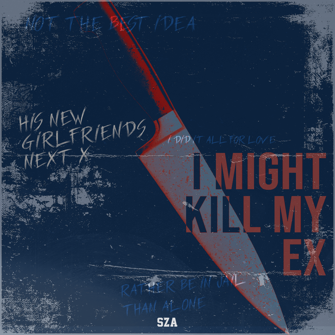 SZA 'Kill Bill' Lyric Print