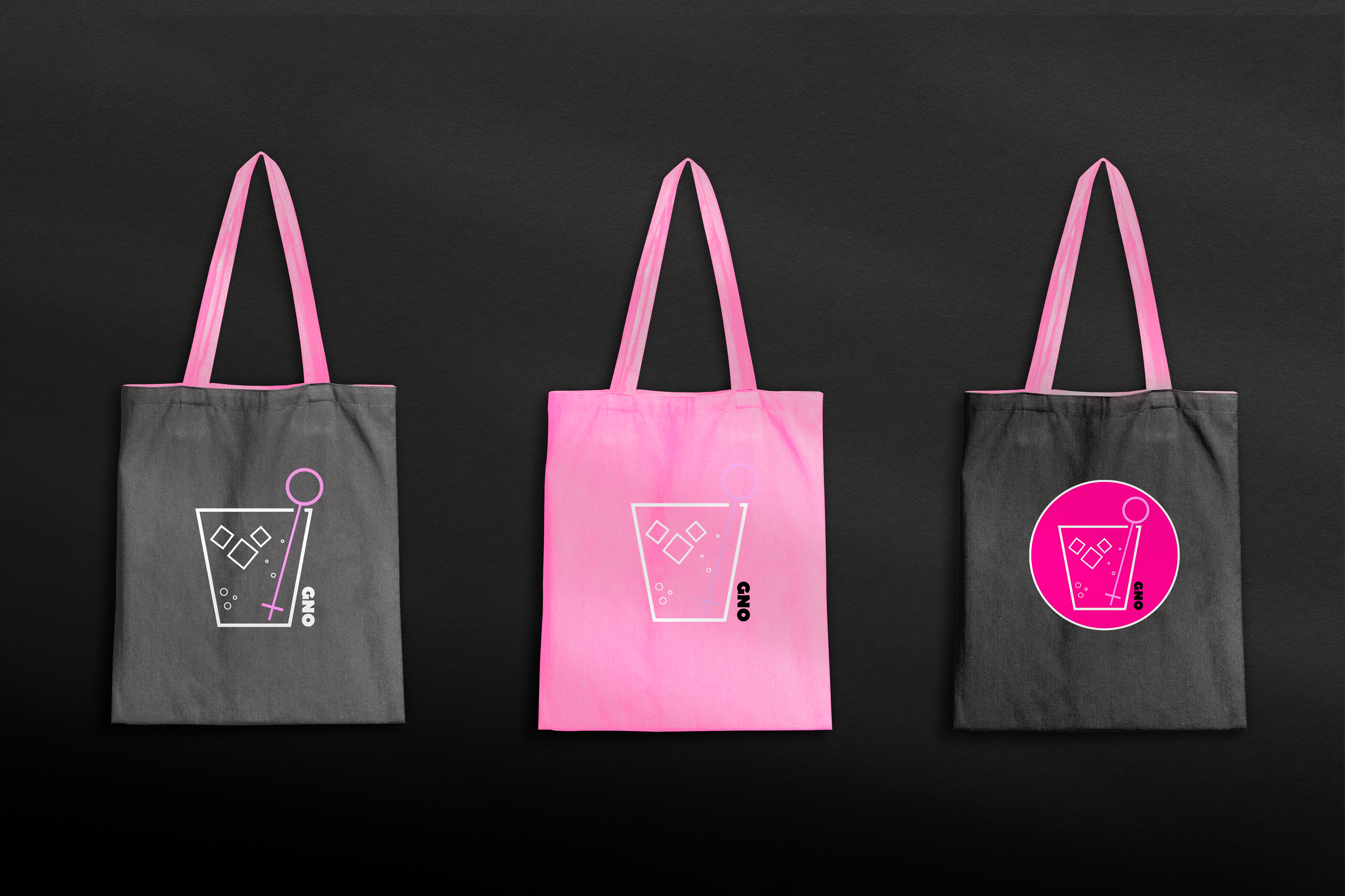 GNO tote bags