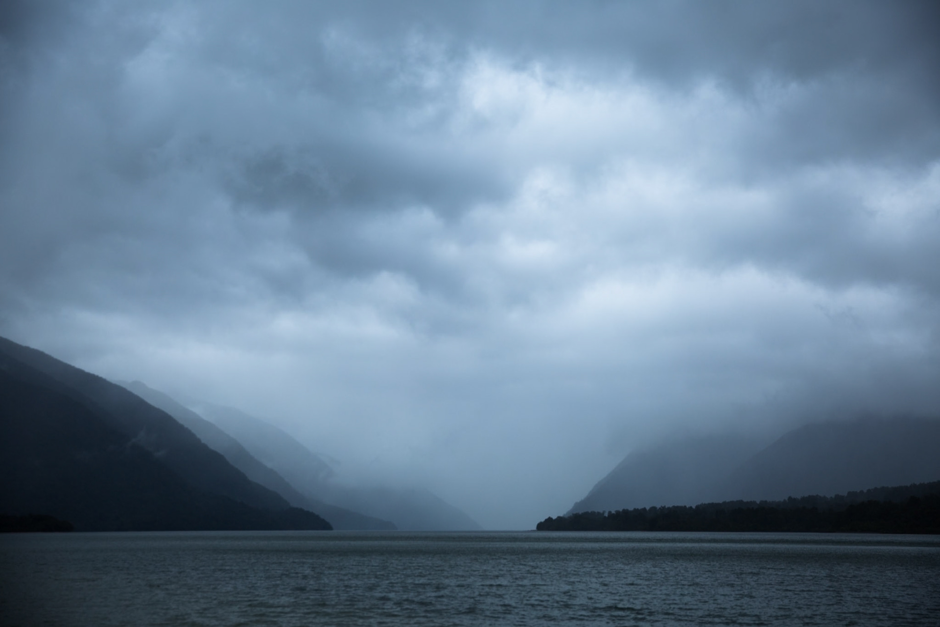 Hollyford Track, Lake McKerrow, New Zealand