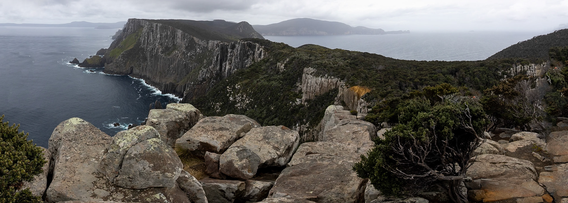 Three Capes Track, Cape Pillar Lodge to Cape Pillar and return, Tasmania