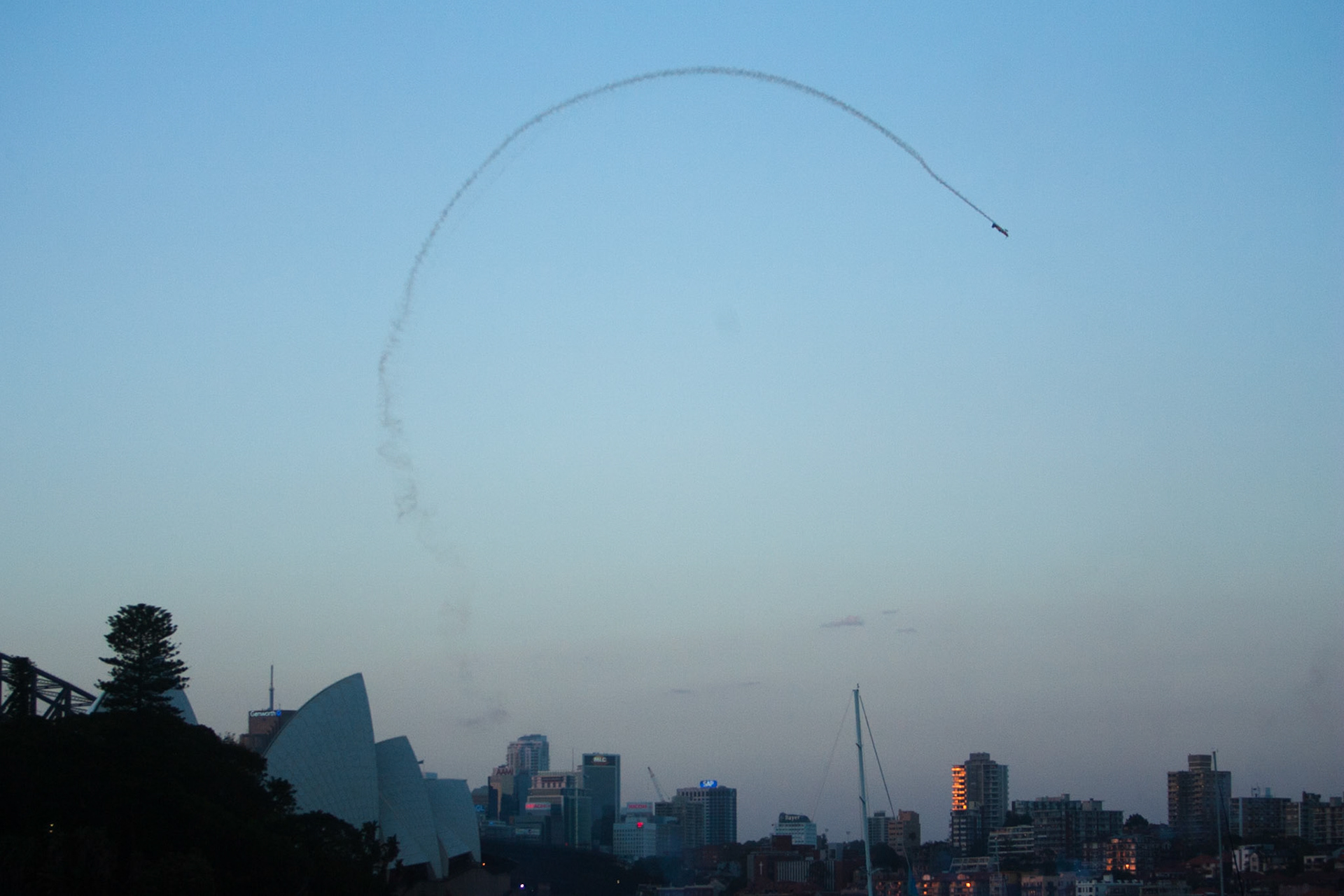 New year's eve Aerobatic display, Sydney 2012