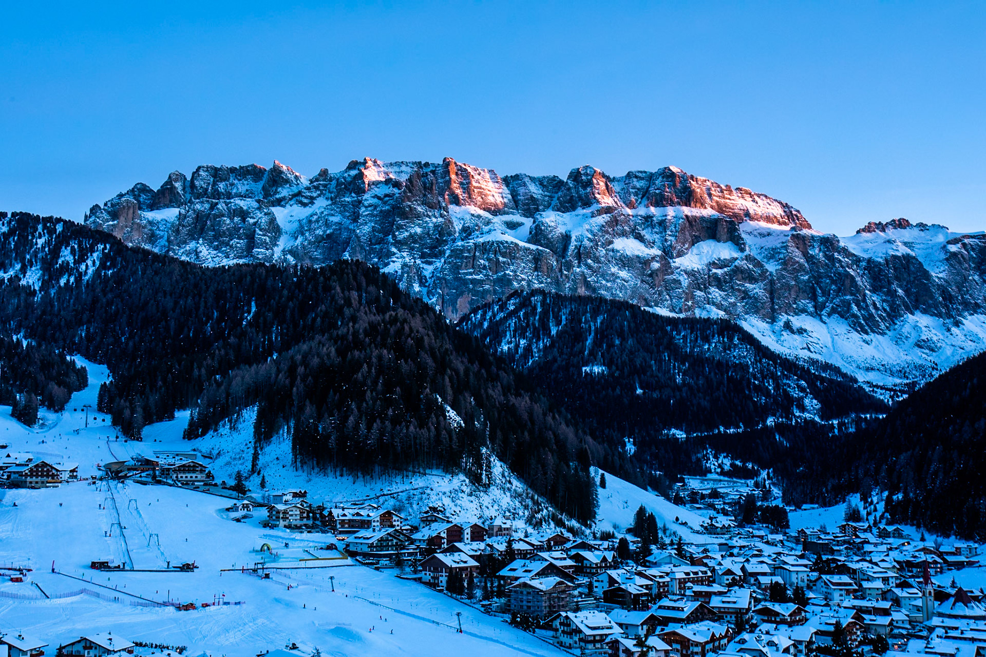 La Selva di val Gardena, Dolomites, Italy