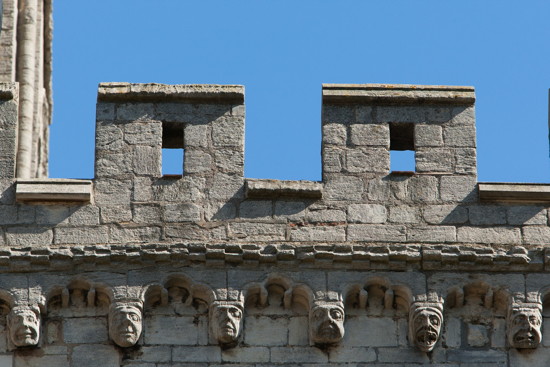 Battlements and gargoyles, Ely Cathedral, Cambridgeshire