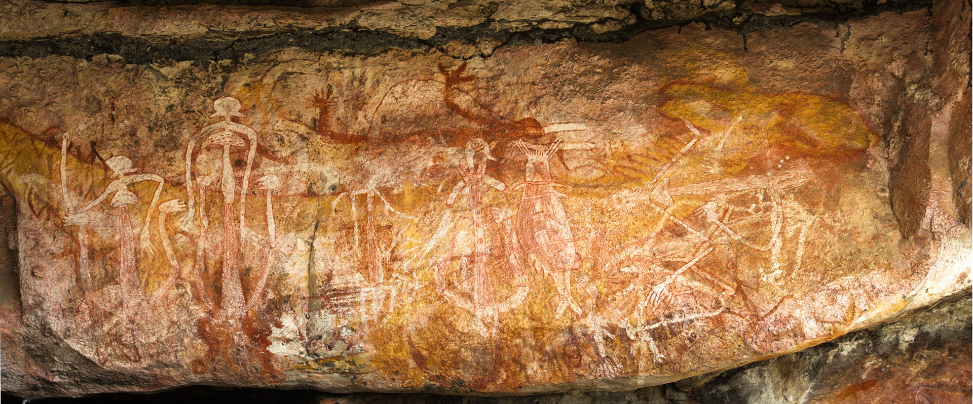 Rock-art panorama, Mount Borradale, Arnhemland, Northern Territory