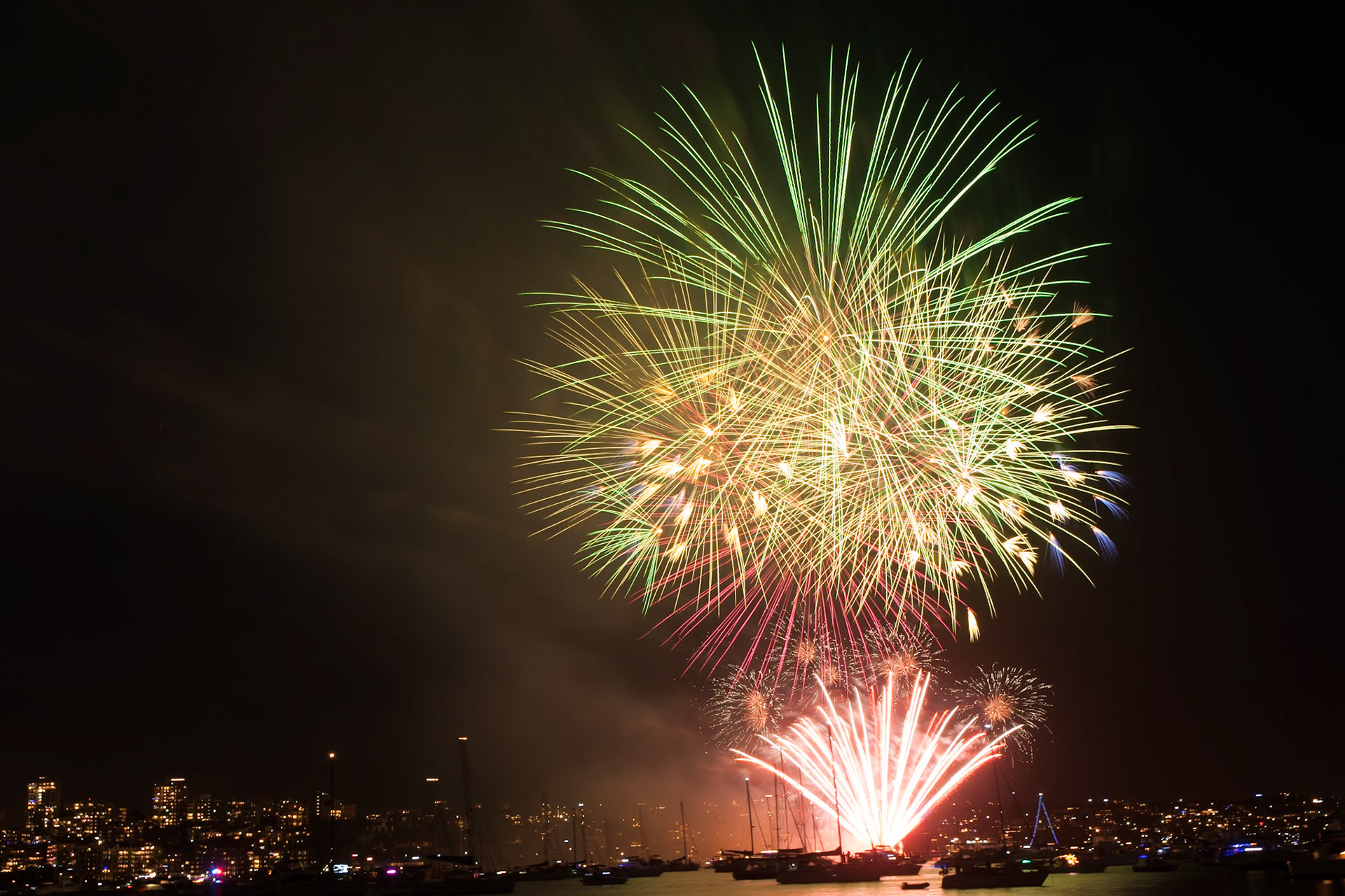Fireworks, New Year's eve 2012, Sydney