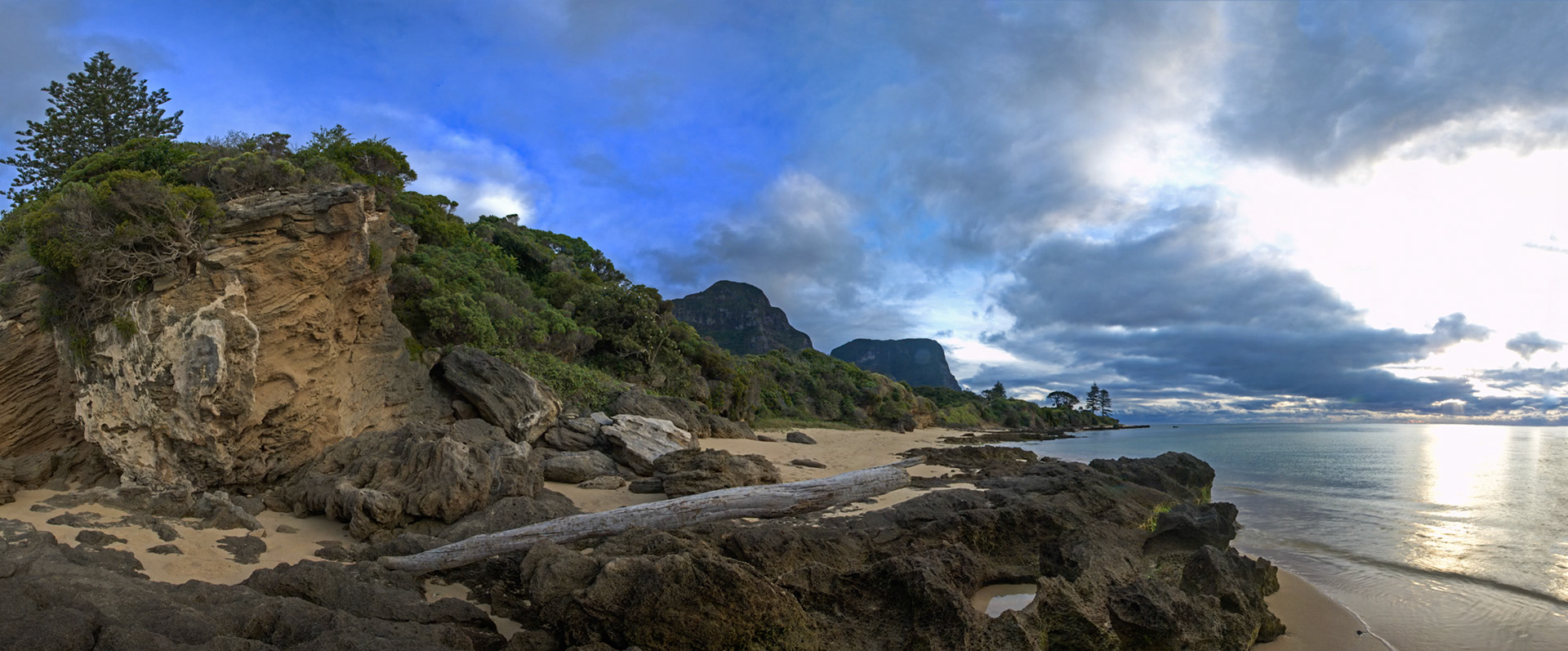 Panorama of Cobby's Corner, Lord Howe Island, Australia