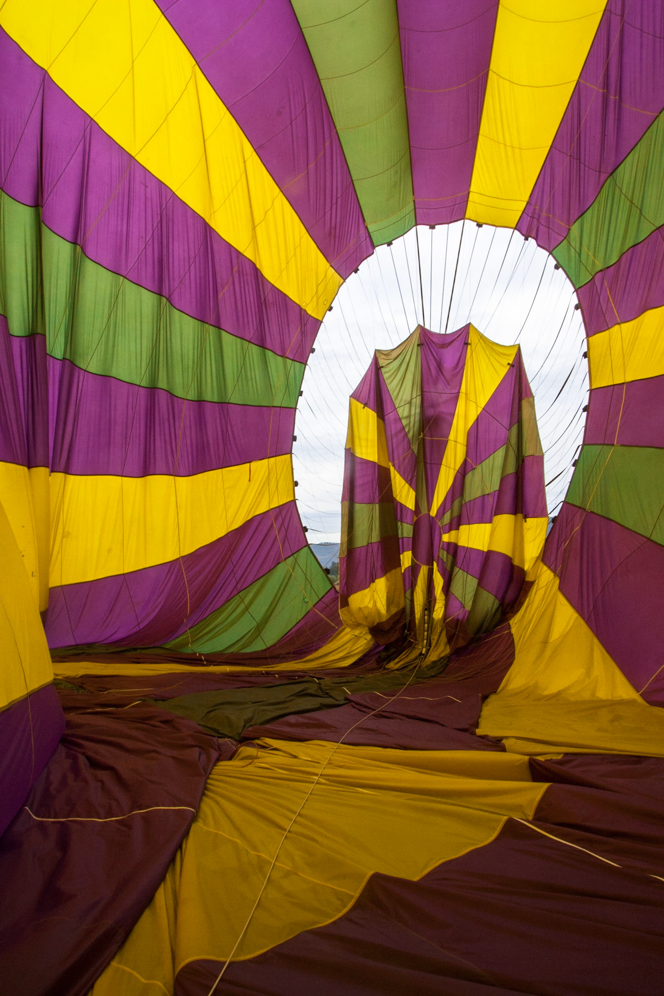 Hot air balloon ride in the Hunter Valley, New South Wales.