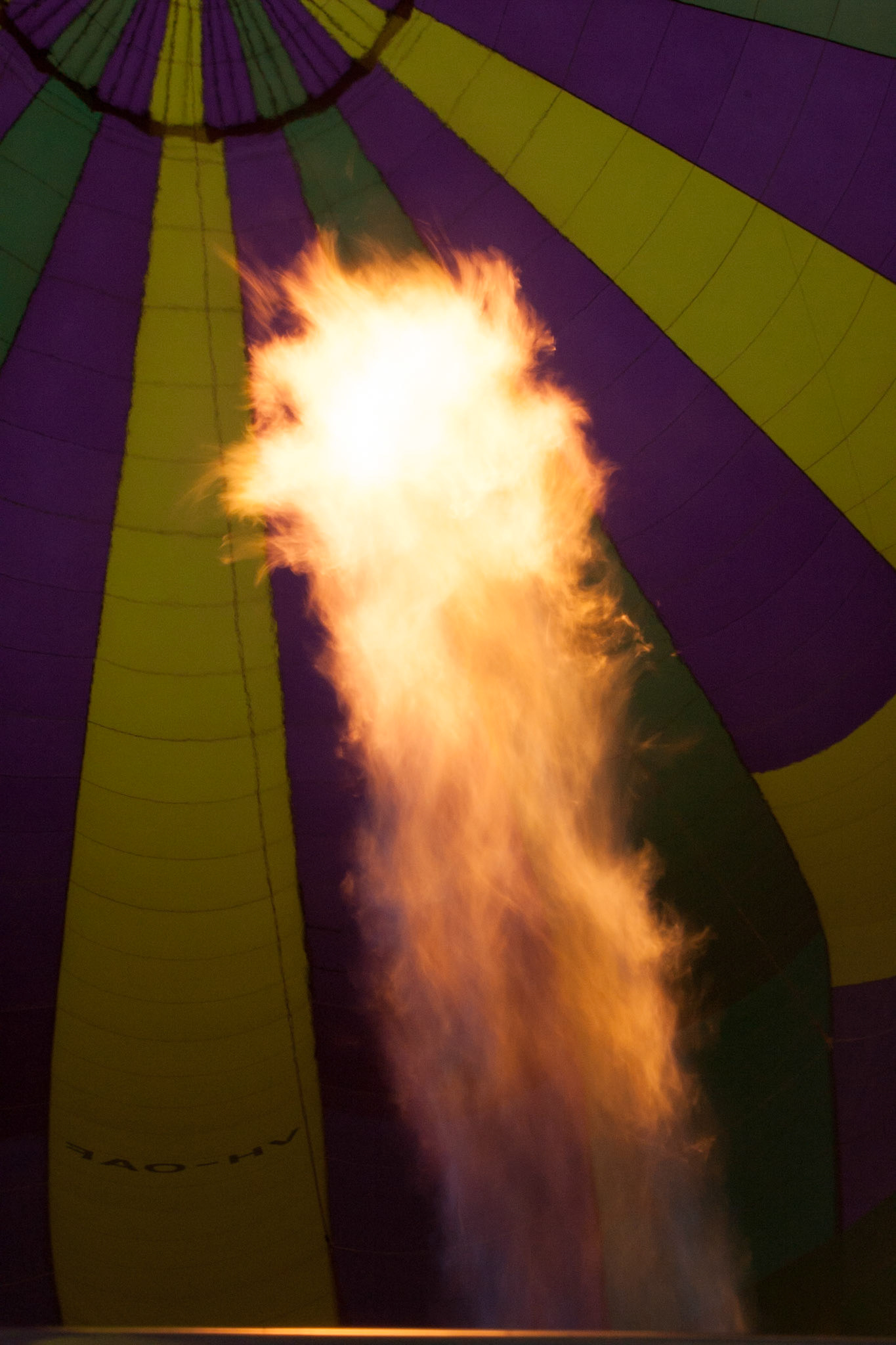 Hot air balloon ride in the Hunter Valley, New South Wales.