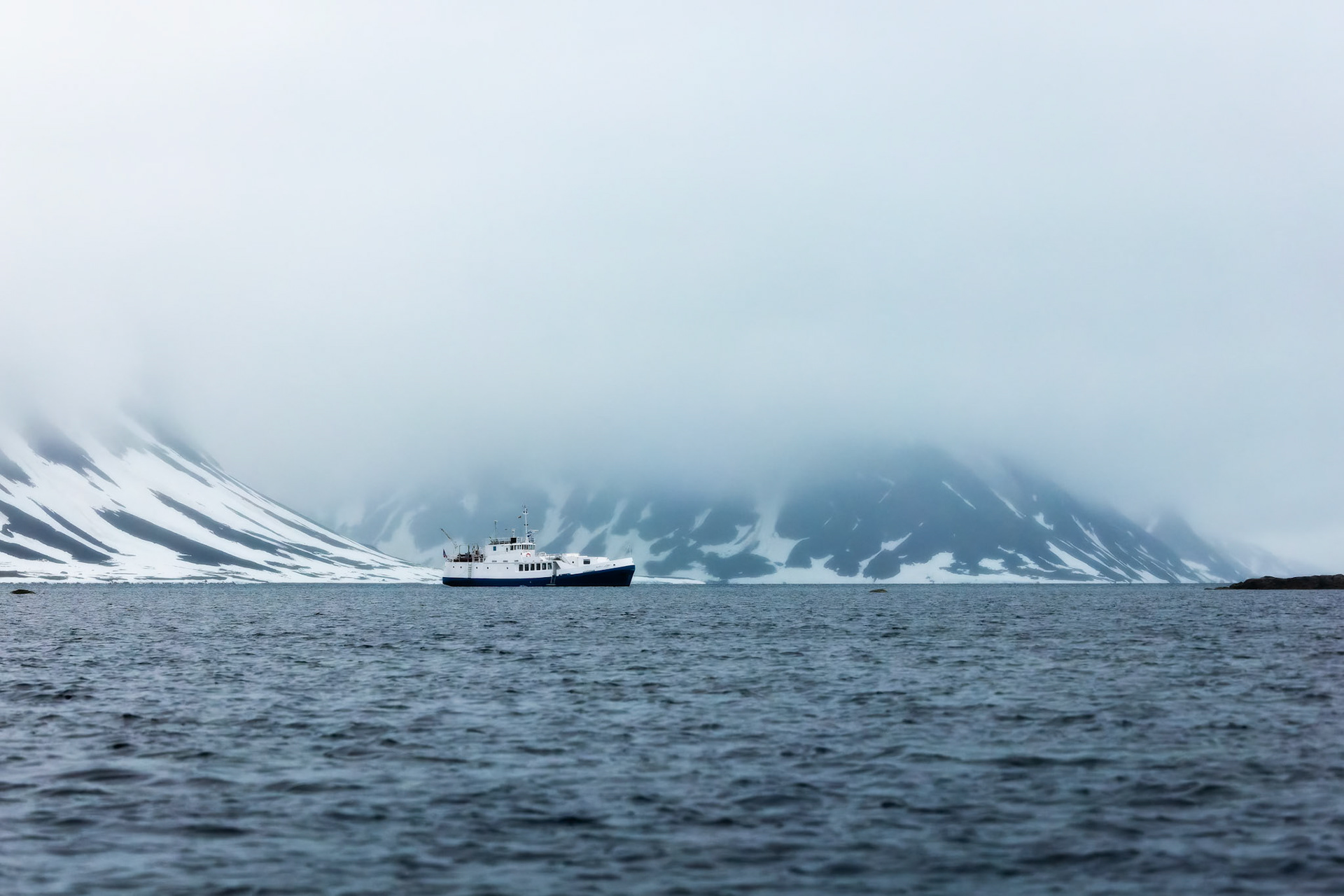 Landscape, Smeerenburgenfjord, Svalbard, Norway