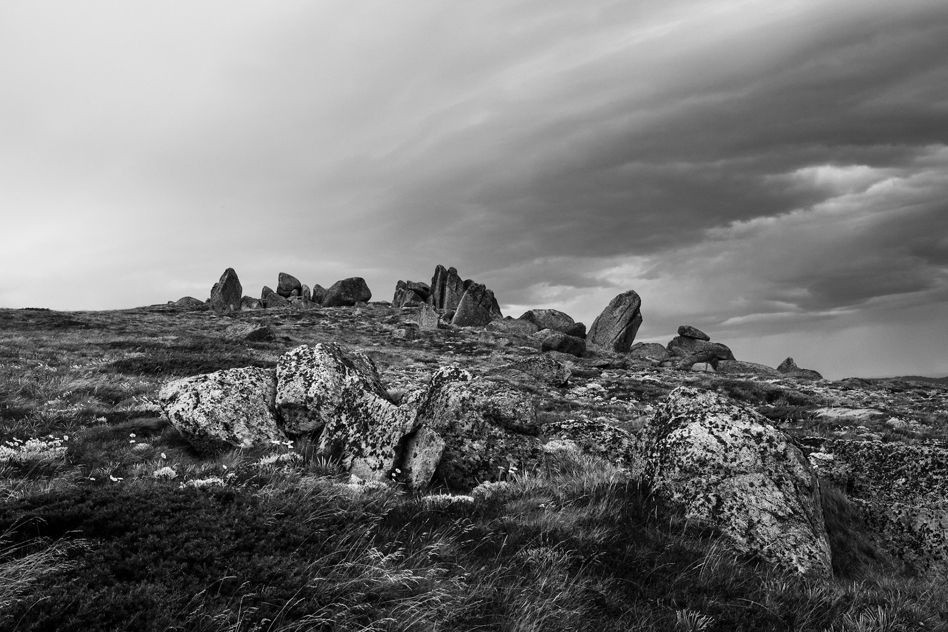 Thredbo to the cablecar and return, Mount Kosciuszko National Park, Snowy Mountains, New South Wales. Image awarded "Commended" in The Mono Awards 2019.