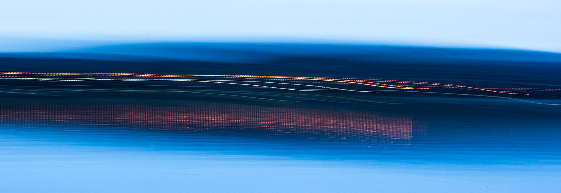 Abstract, Warner Bay at dawn.