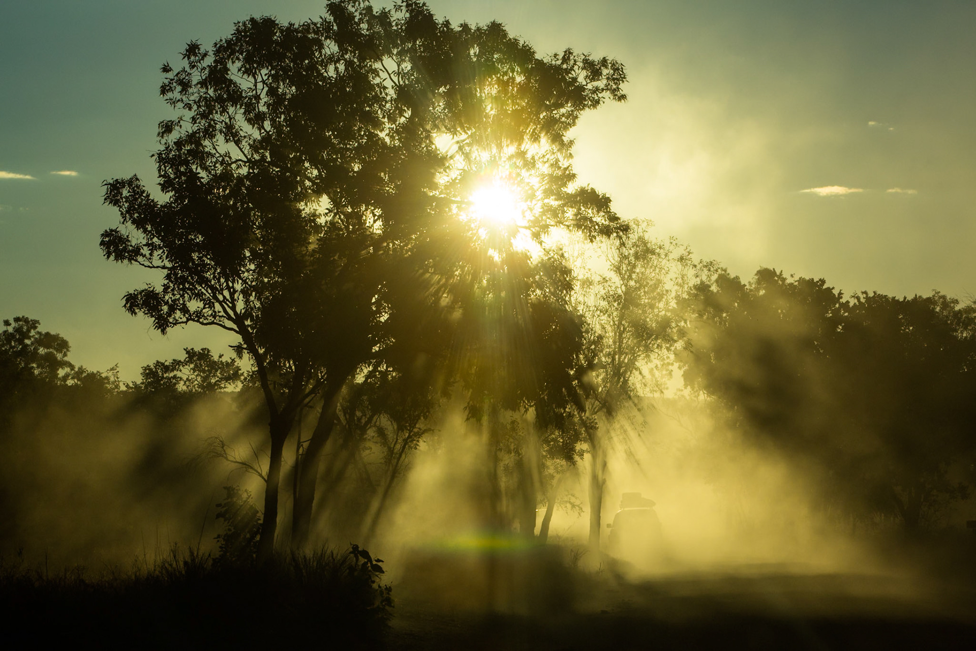 Sun and dust, El Questro Wilderness Park, The Kimberly, Western Australia