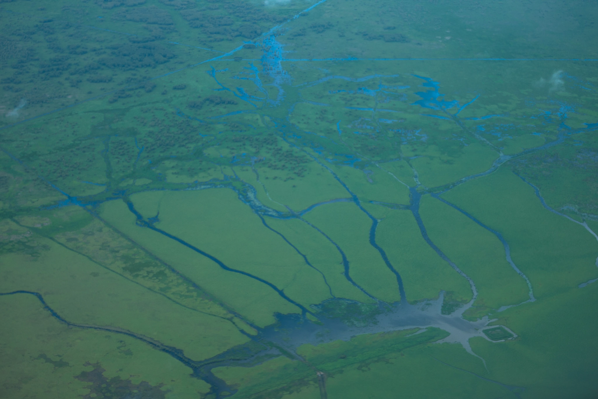 An aerial view of Arnhemland, flying from Mount Borradale to Darwin