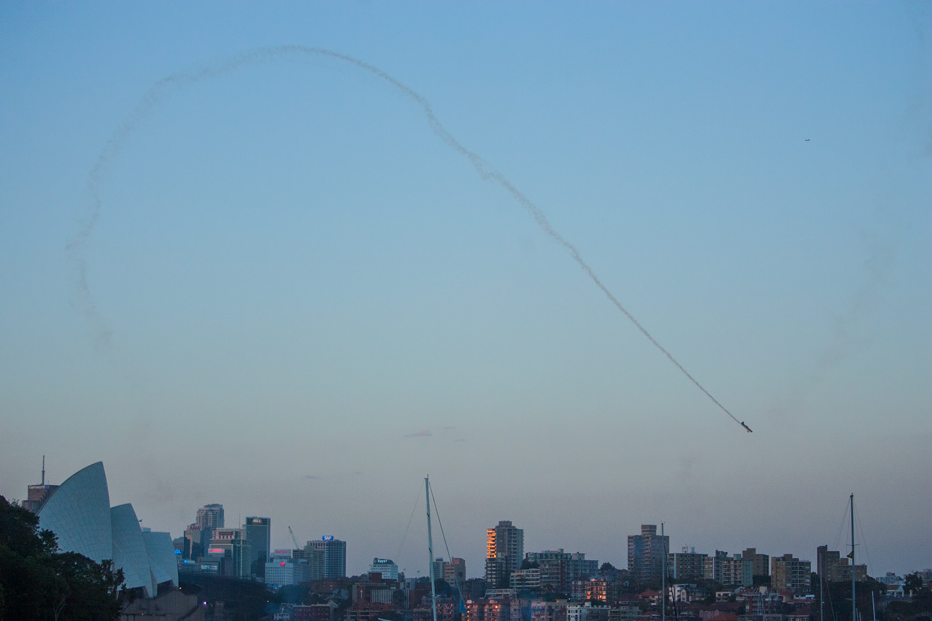 New year's eve Aerobatic display, Sydney 2012