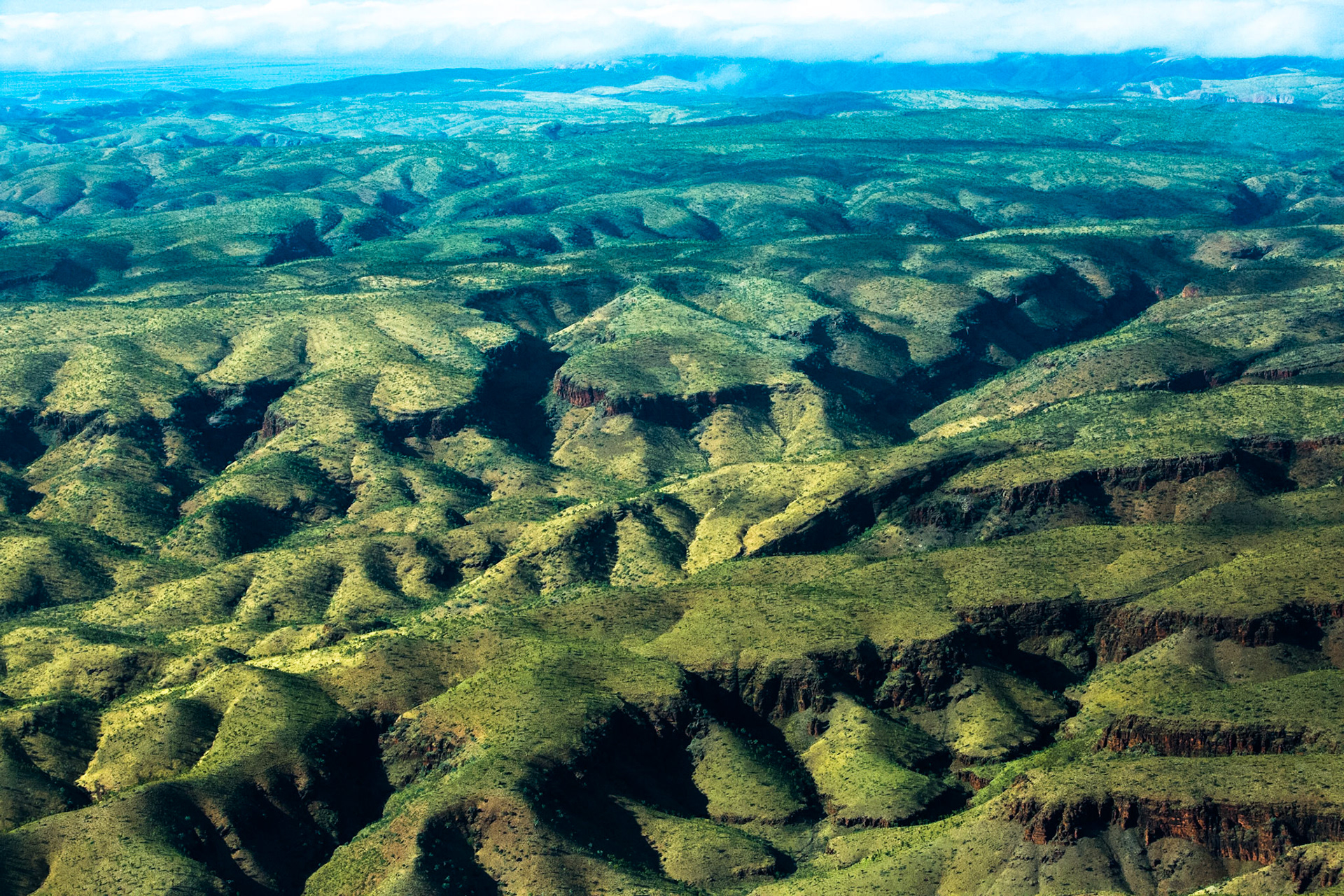 Aerial view, El Questro to the Bungle Bungles, West Australia