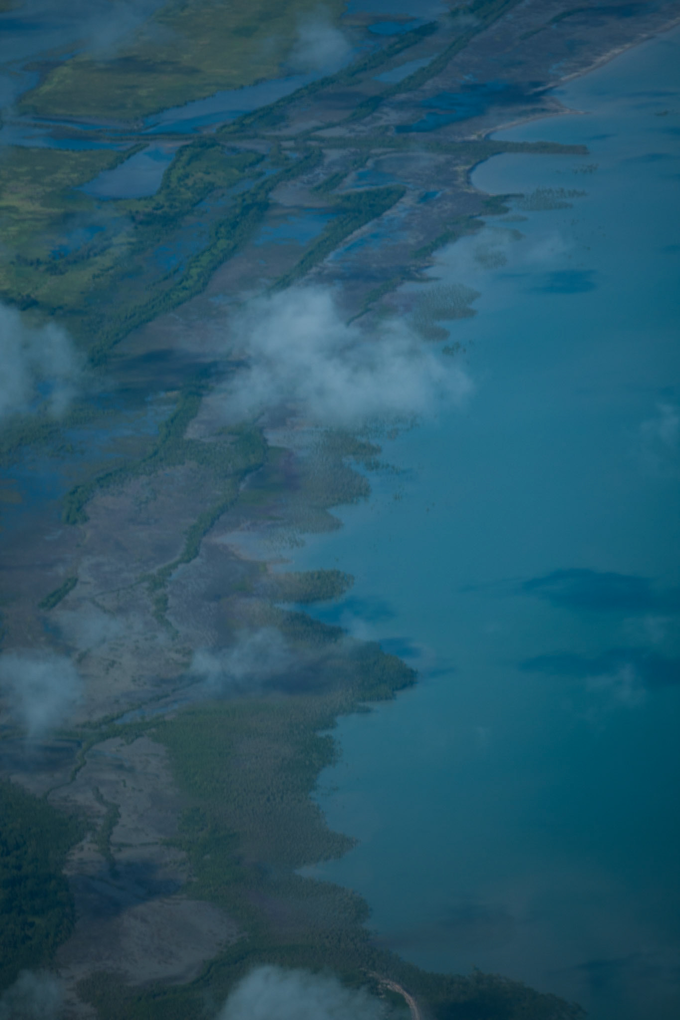 An aerial view of Arnhemland, flying from Mount Borradale to Darwin