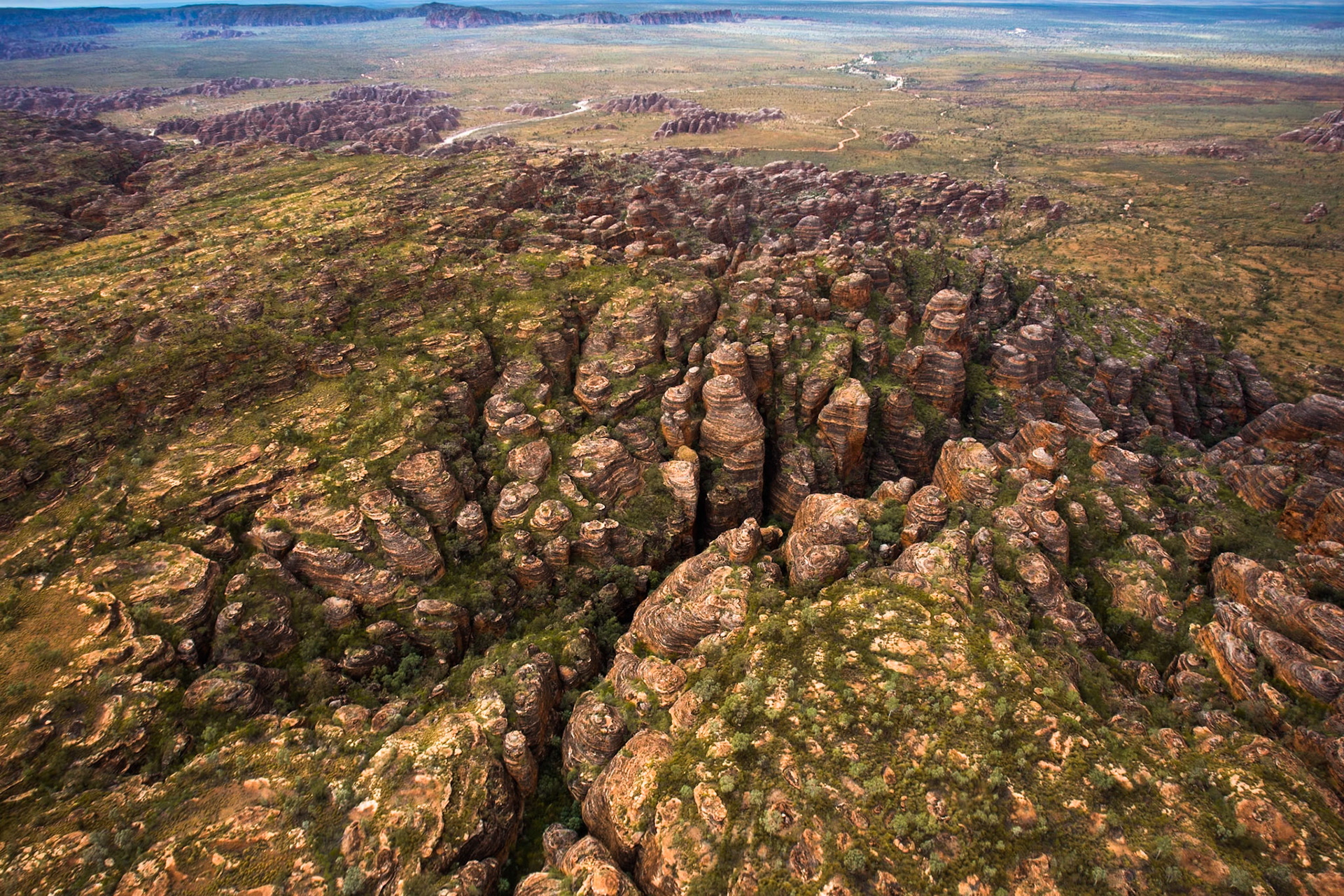 Aerial view, the Bungle Bungles, West Australia