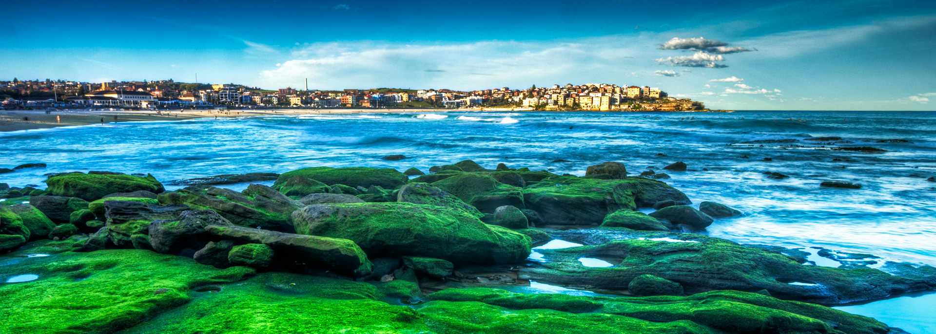 Bondi Rocks, an HDR image