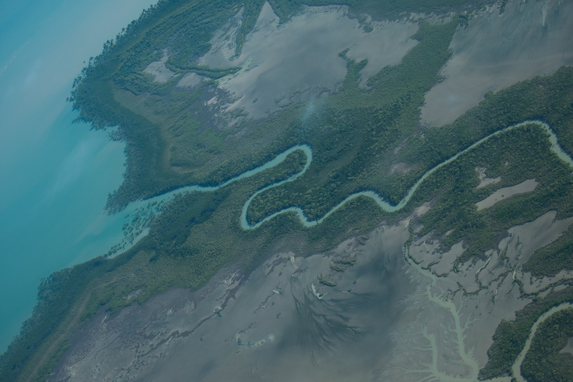 An aerial view of Arnhemland, flying from Mount Borradale to Darwin