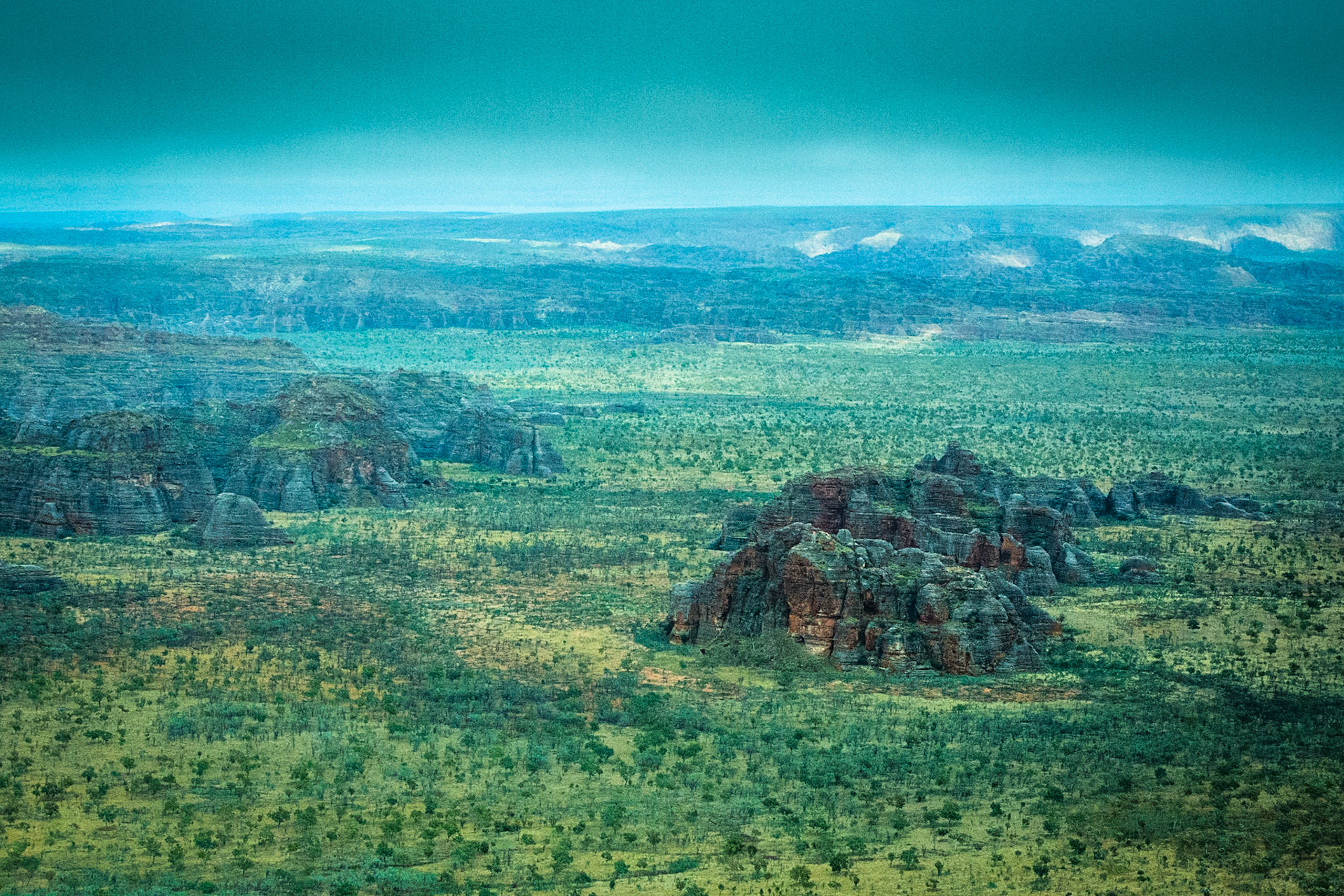 Aerial view, El Questro to the Bungle Bungles, West Australia