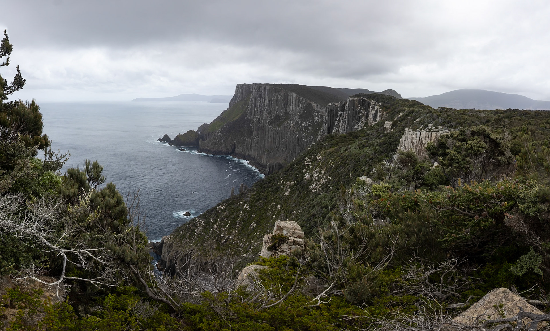 Three Capes Track, Cape Pillar Lodge to Cape Pillar and return, Tasmania