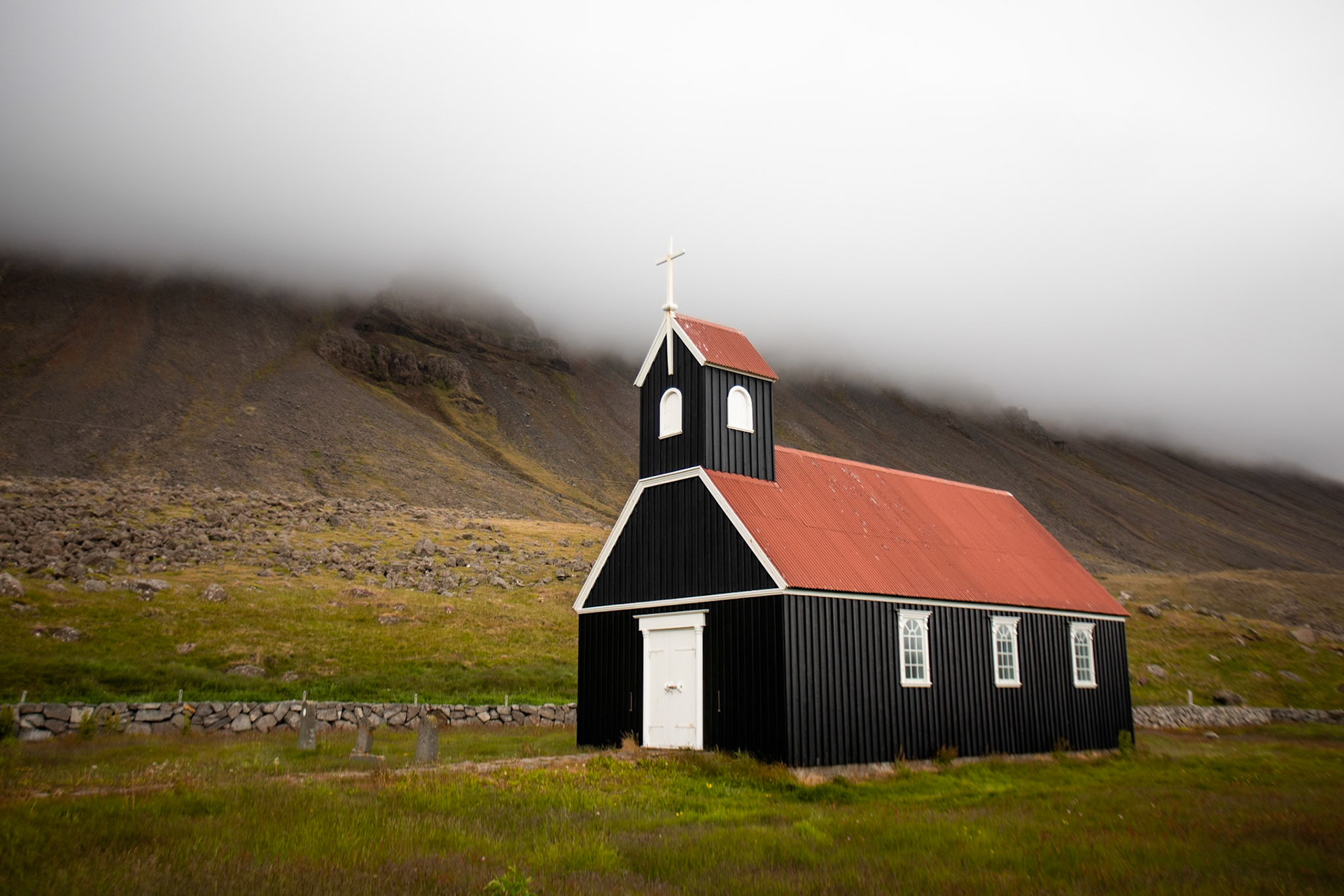 Saubæjarkirkja, church, Rauðasandur, Westfjords, Iceland