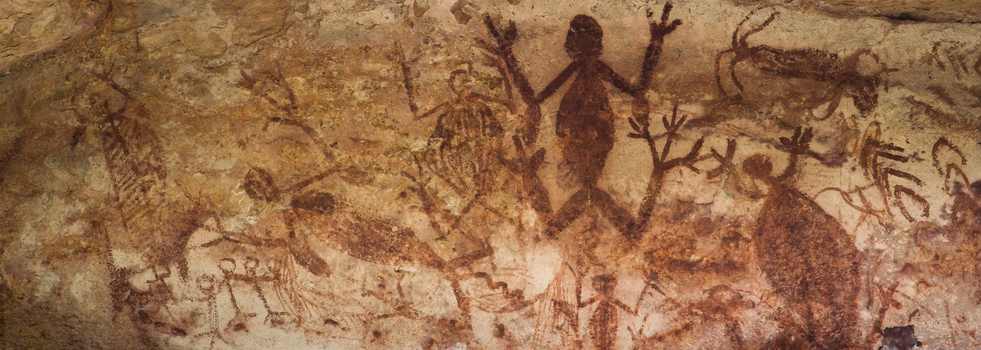 Rock-art figures, Mount Borradale, Arnhemland, Northern Territory