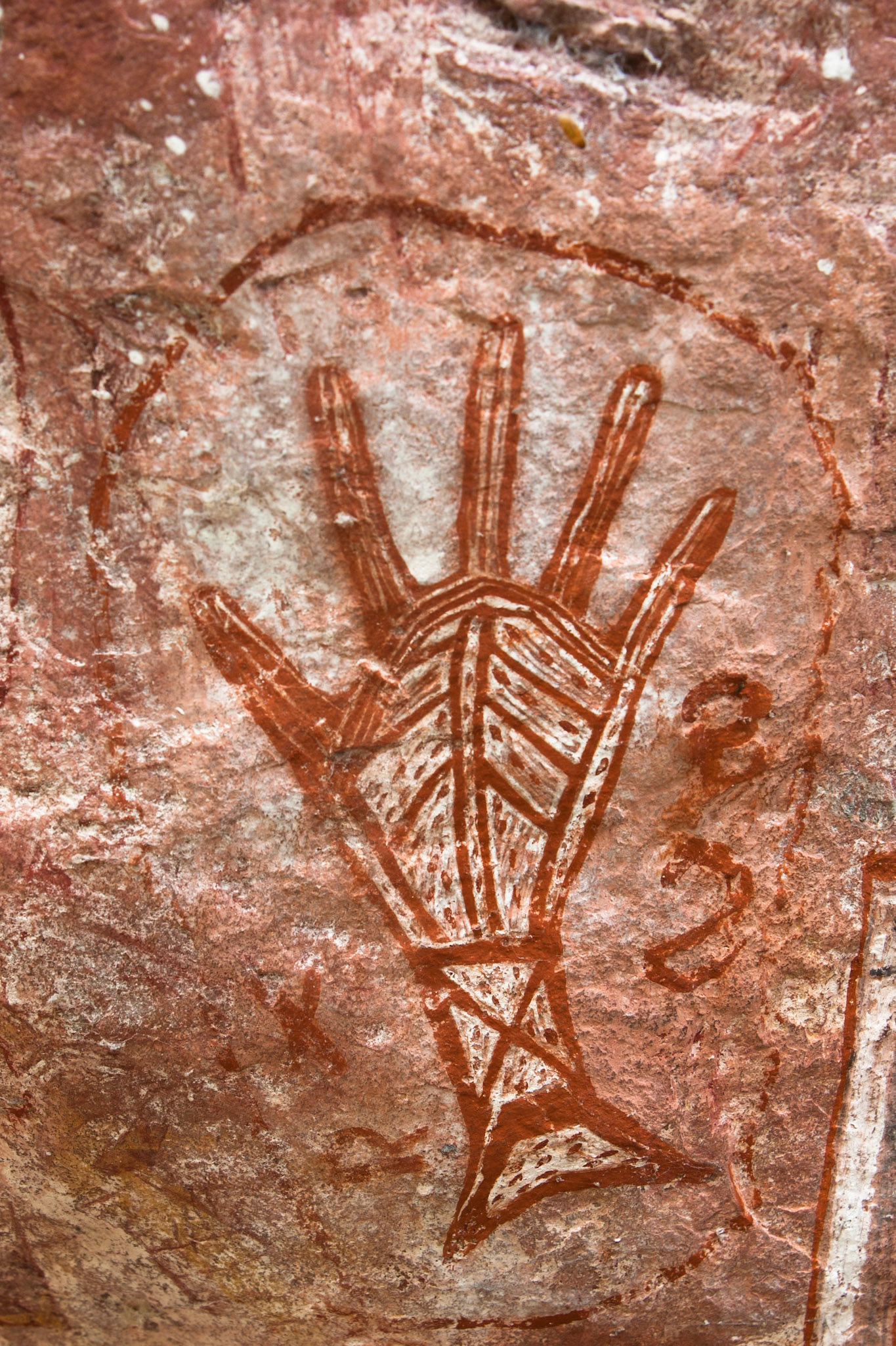 Rock-art hands, Mount Borradale, Arnhemland, Northern Territory