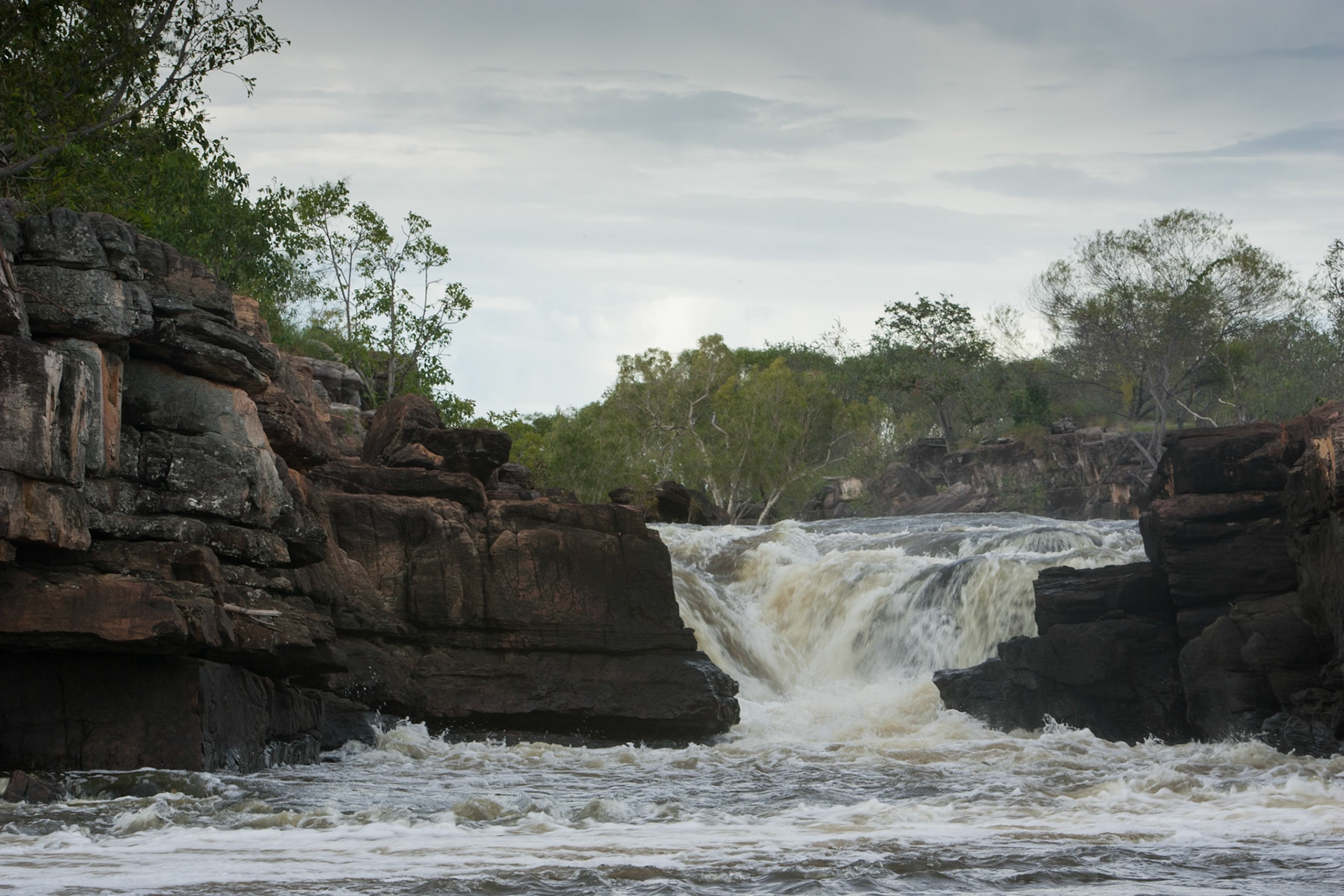 Rocks and waterfall. Mount Borradale, Arnhemland, Northern Territory