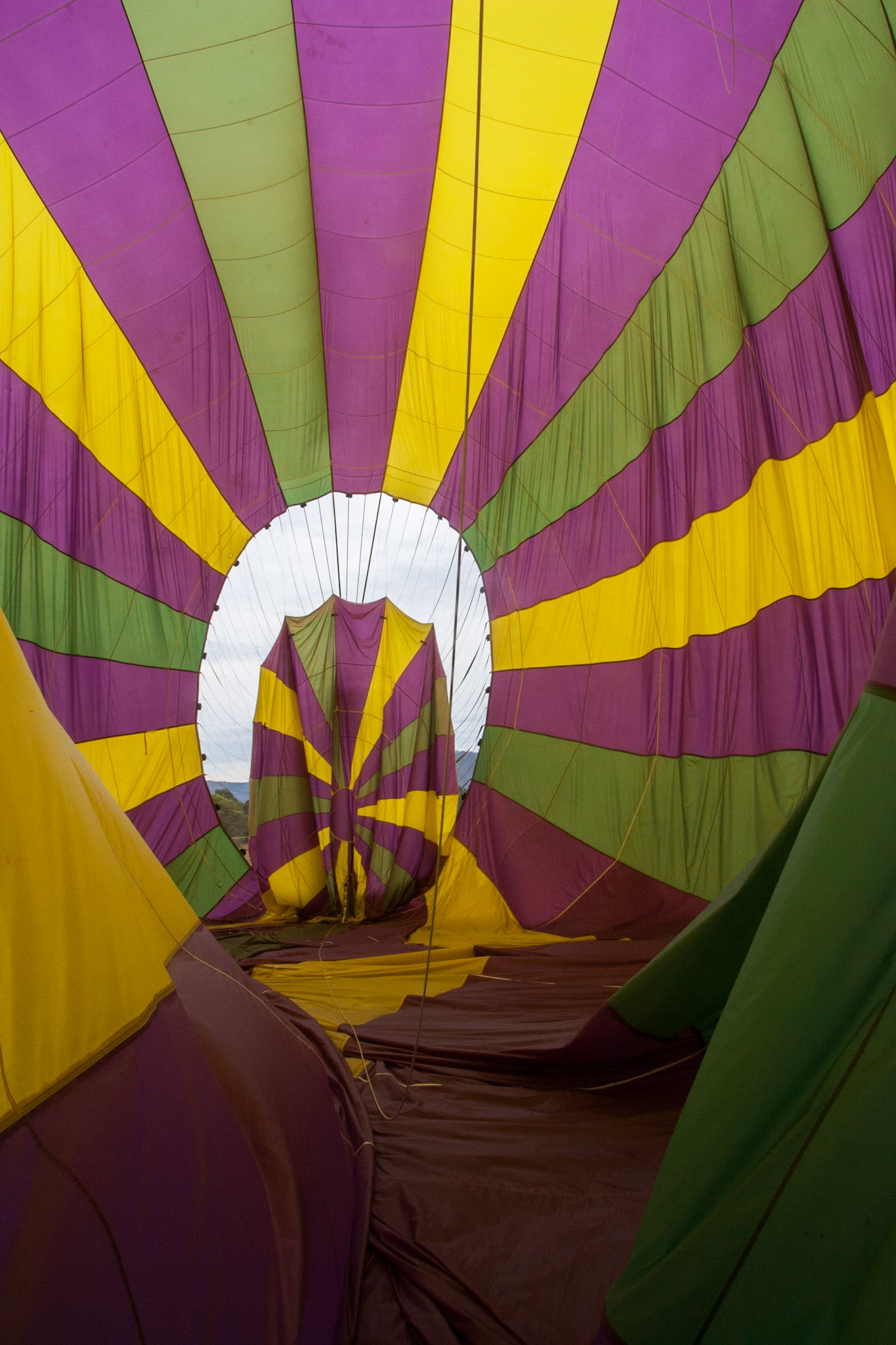 Hot air balloon ride in the Hunter Valley, New South Wales.