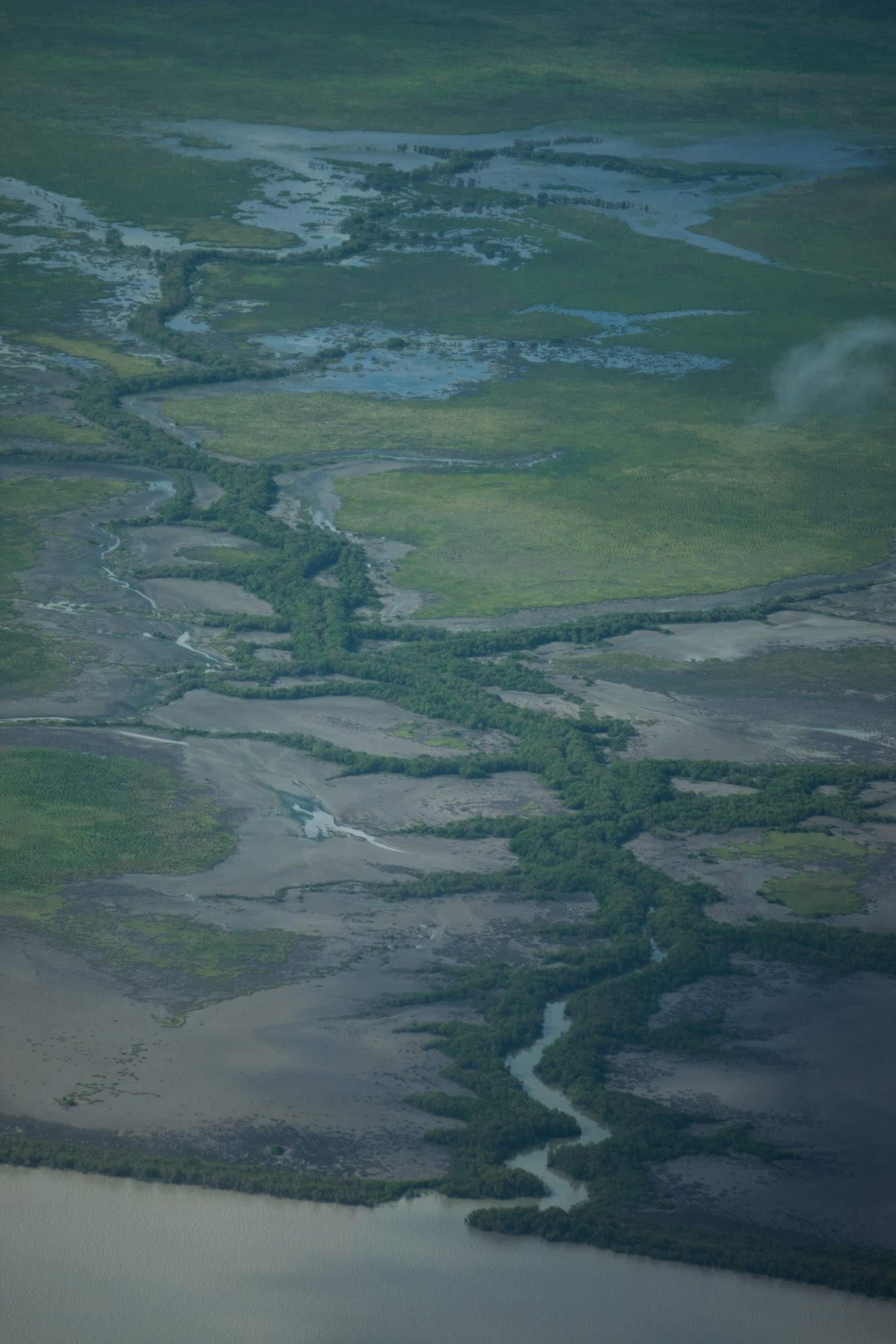 An aerial view of Arnhemland, flying from Mount Borradale to Darwin