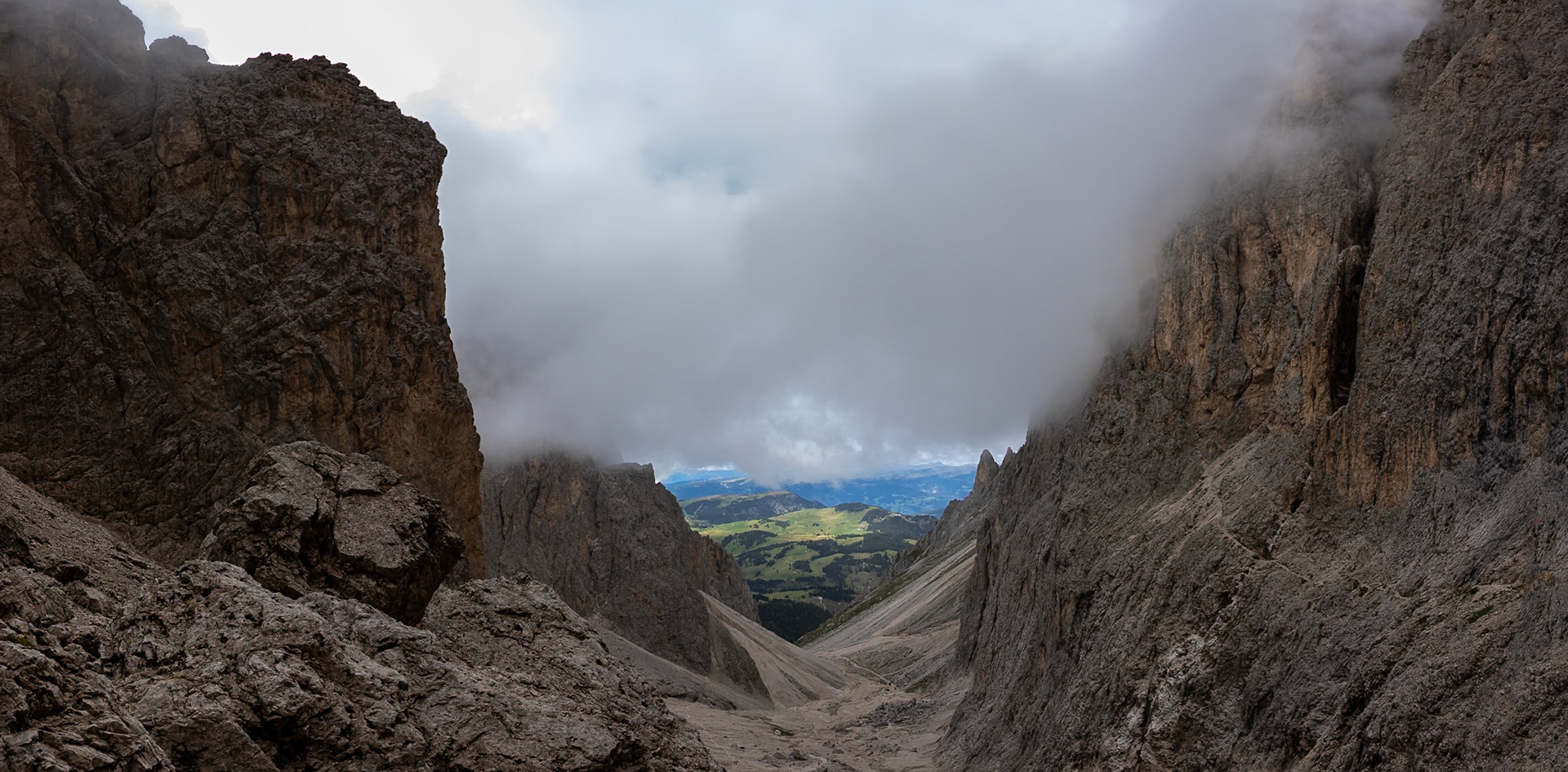 Passo Sella, Sassolungo, Selva di Val Gardena, Dolomites, South Tyrol, Italy