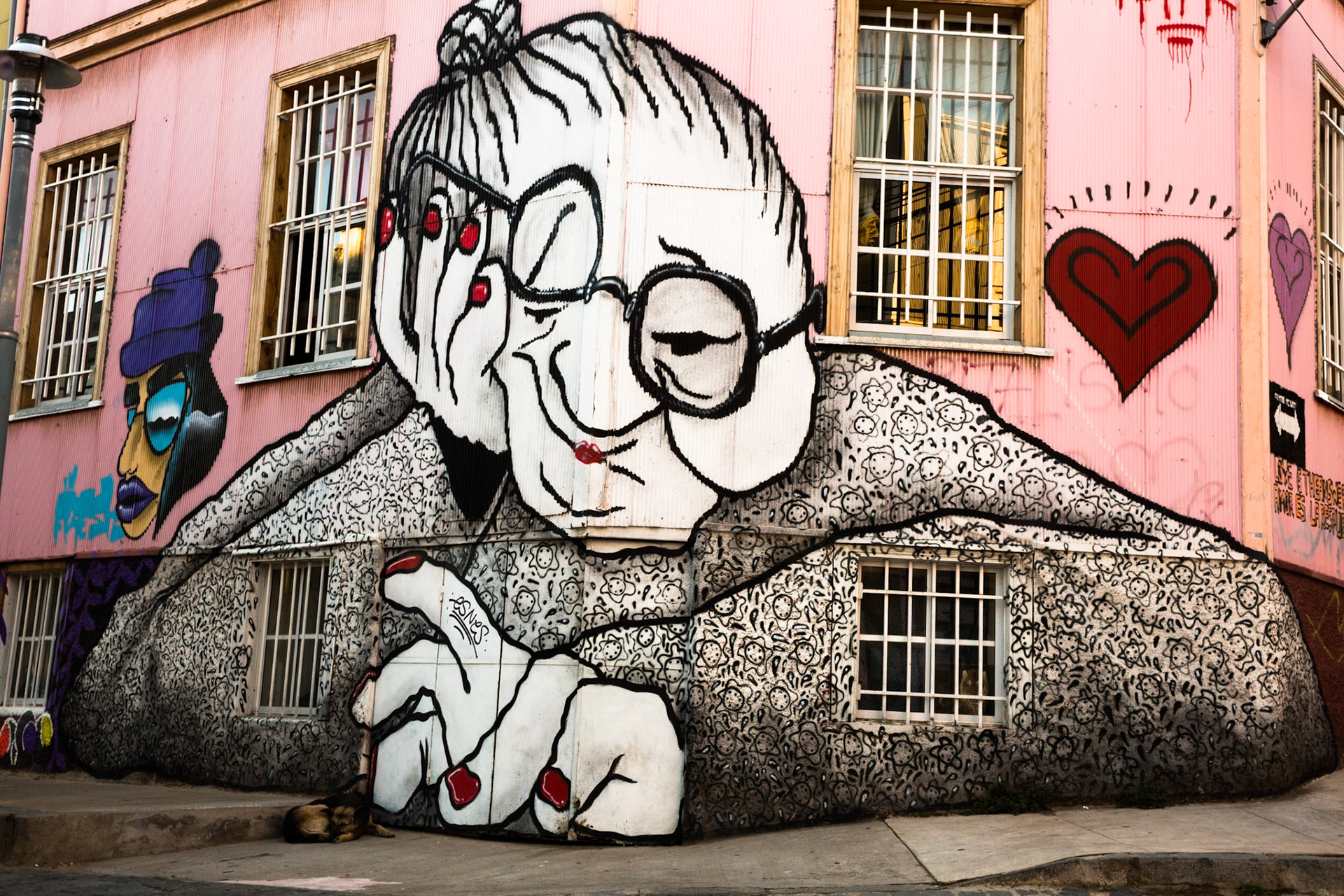 Street art, Valparaiso, Chile