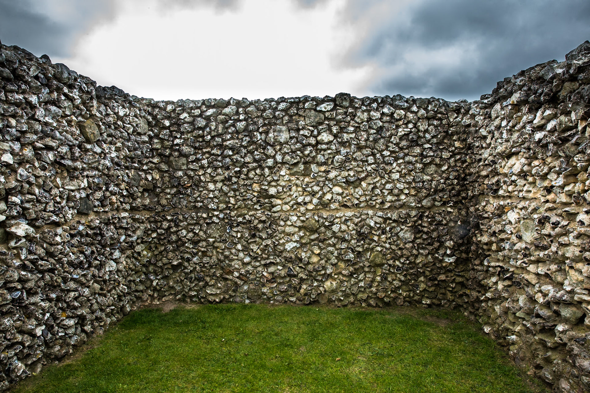 Old Sarum, is the site of the earliest settlement of Salisbury in Wiltshire, England. The hilltop shows evidence of Neolithic settlement as early as 3000BC. Stonehenge is nearby.