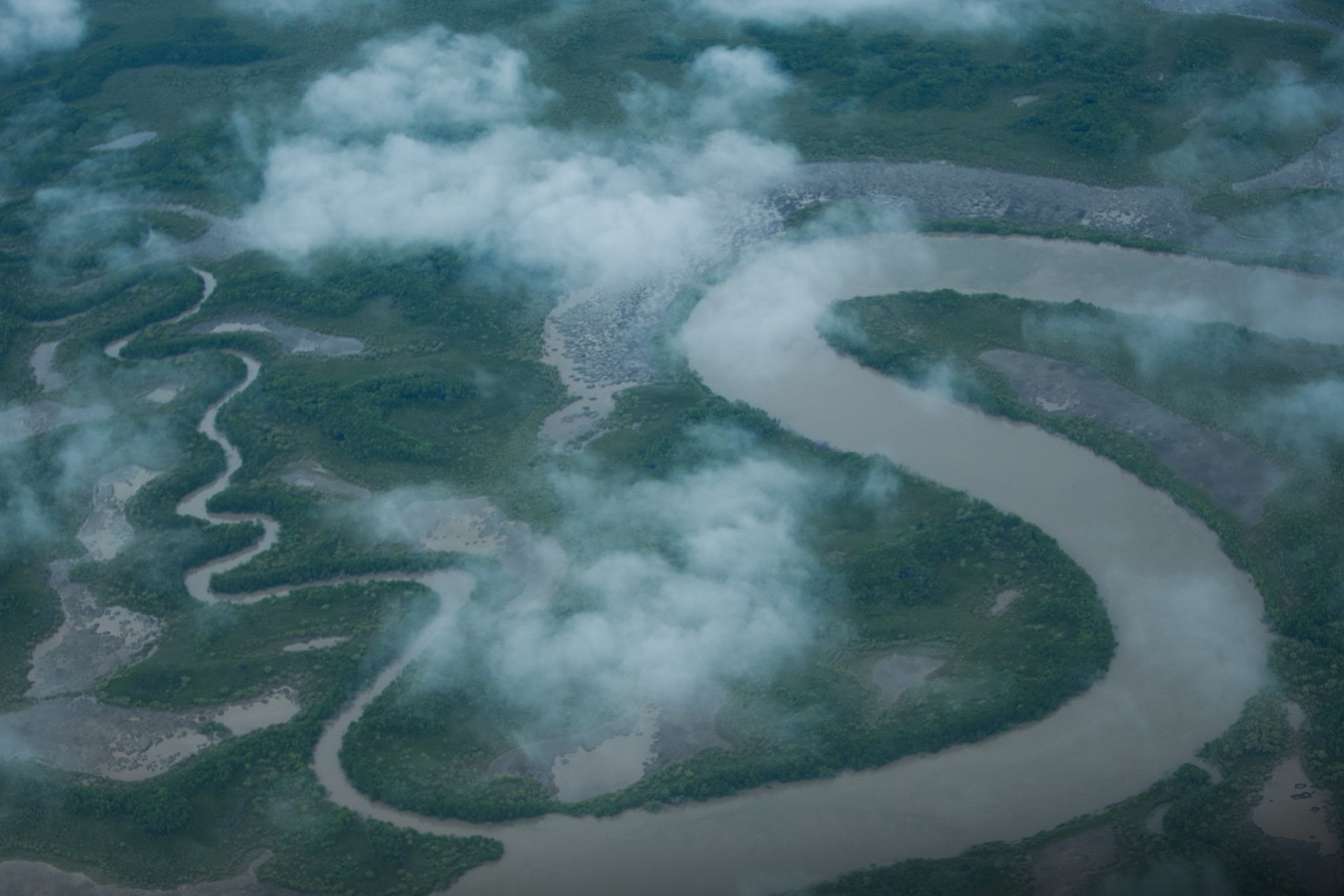 An aerial view of Arnhemland, flying from Mount Borradale to Darwin