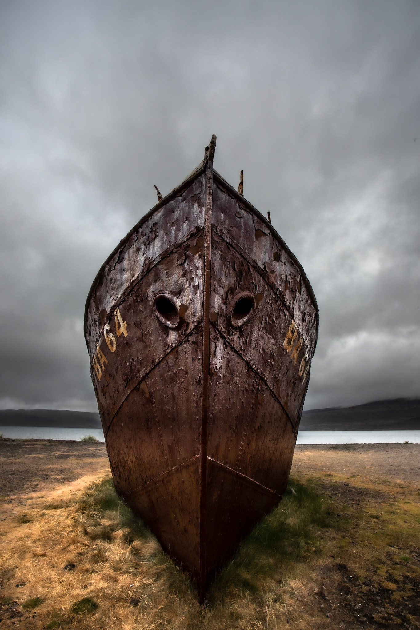 Gardar wreck, Westfjords, Iceland. Oldest steel ship in Iceland, built 1912