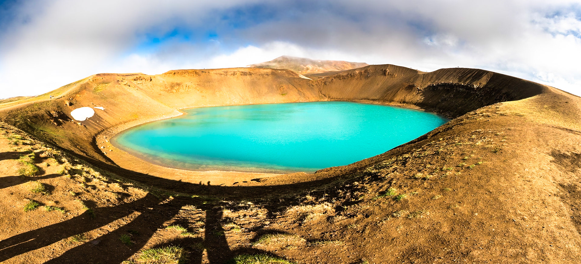 Viti crater and lake, Krafla volcanic area, near Mývatn, Iceland