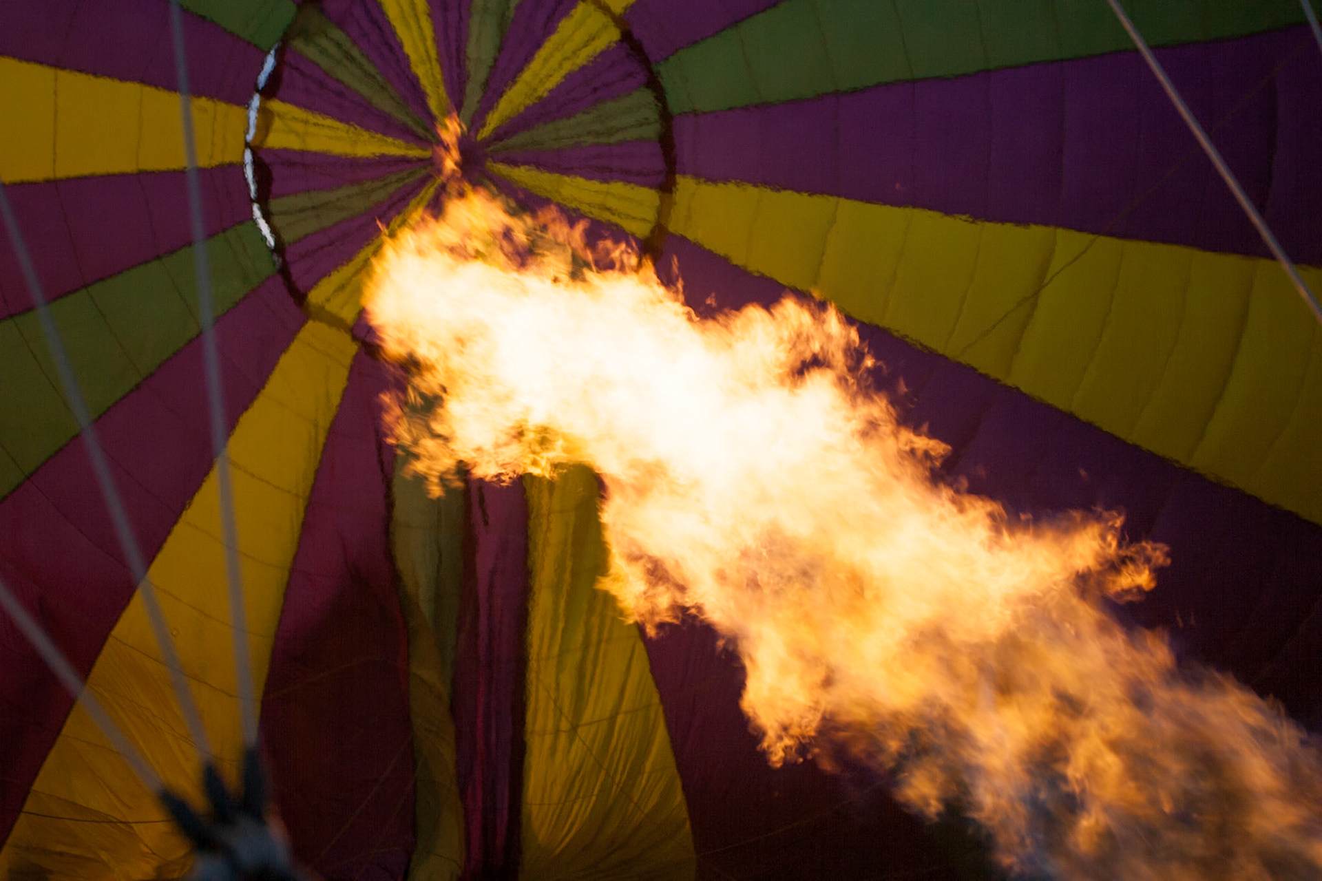 Hot air balloon ride in the Hunter Valley, New South Wales.
