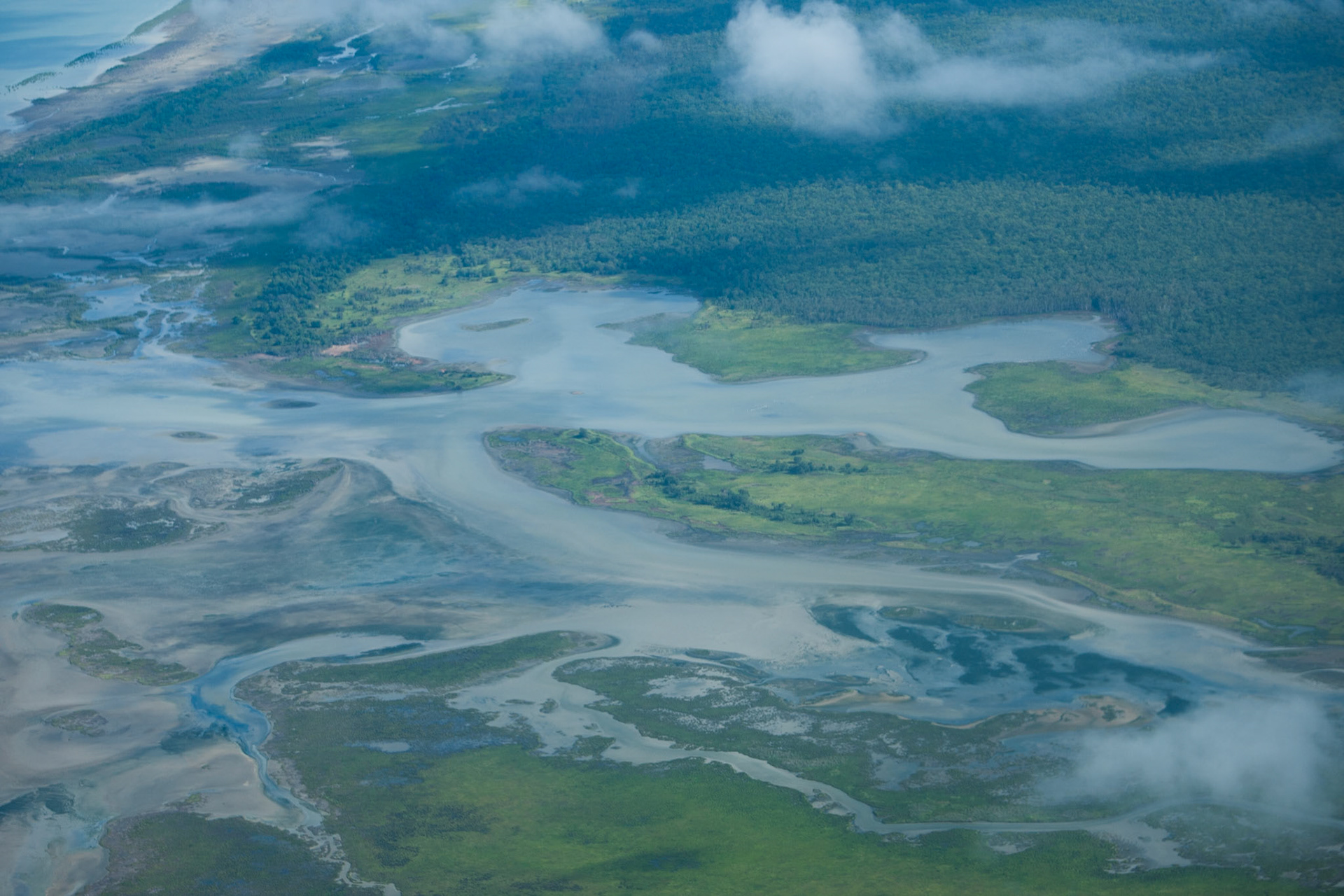An aerial view of Arnhemland, flying from Mount Borradale to Darwin