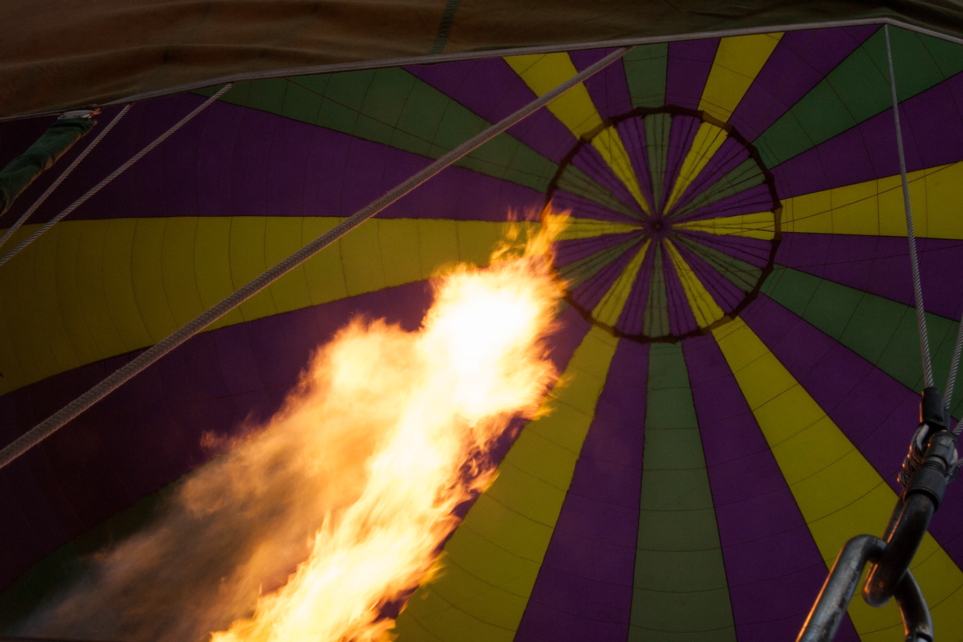 Hot air balloon ride in the Hunter Valley, New South Wales.