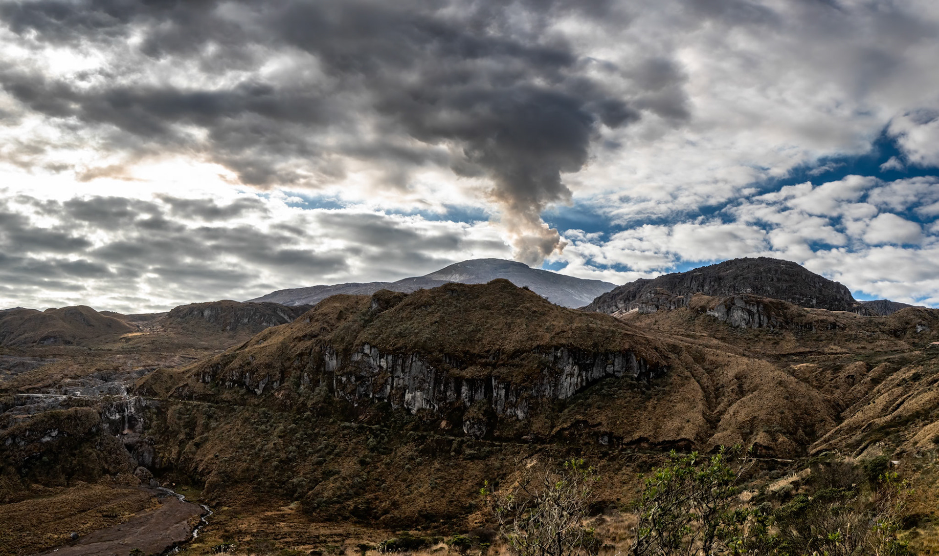 Volcano Nevada del Ruiz, Terminales del Ruiz, Colombia