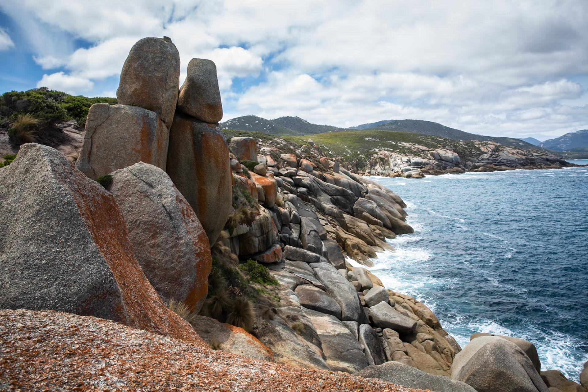 Tuesday am - Darby Saddle via Sparkes Lookout and Lookout Rocks to Tongue Point; and then on to Darby River for lunch.Tuesday pm - Lilly Pilly Gully carpark up to Tidal Overlook and on to Pillar Point then via Squeaky Beach and Picnic Beach to Picnic Beach carpark.