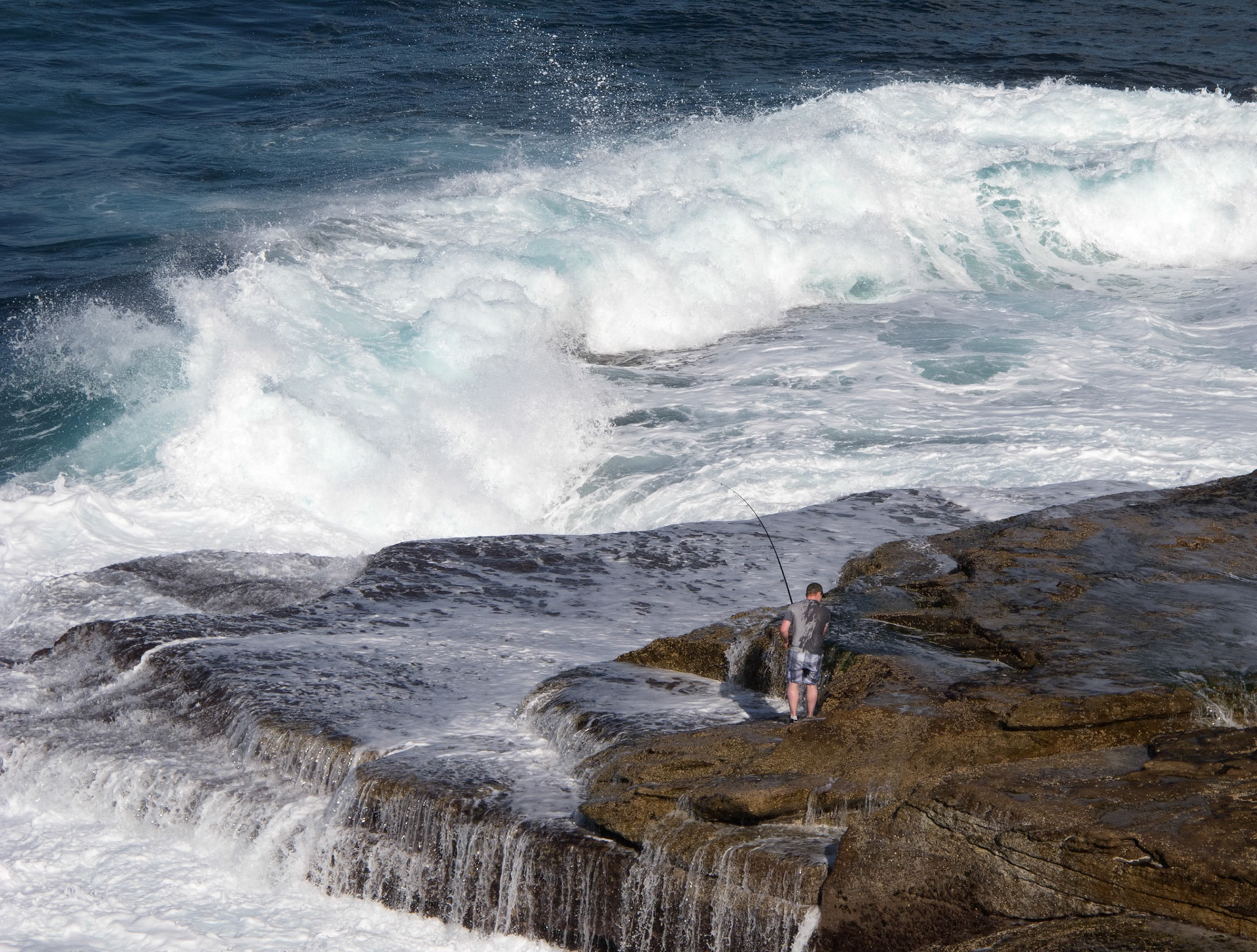 The largest number of sport deaths in Australia is from rock fishing