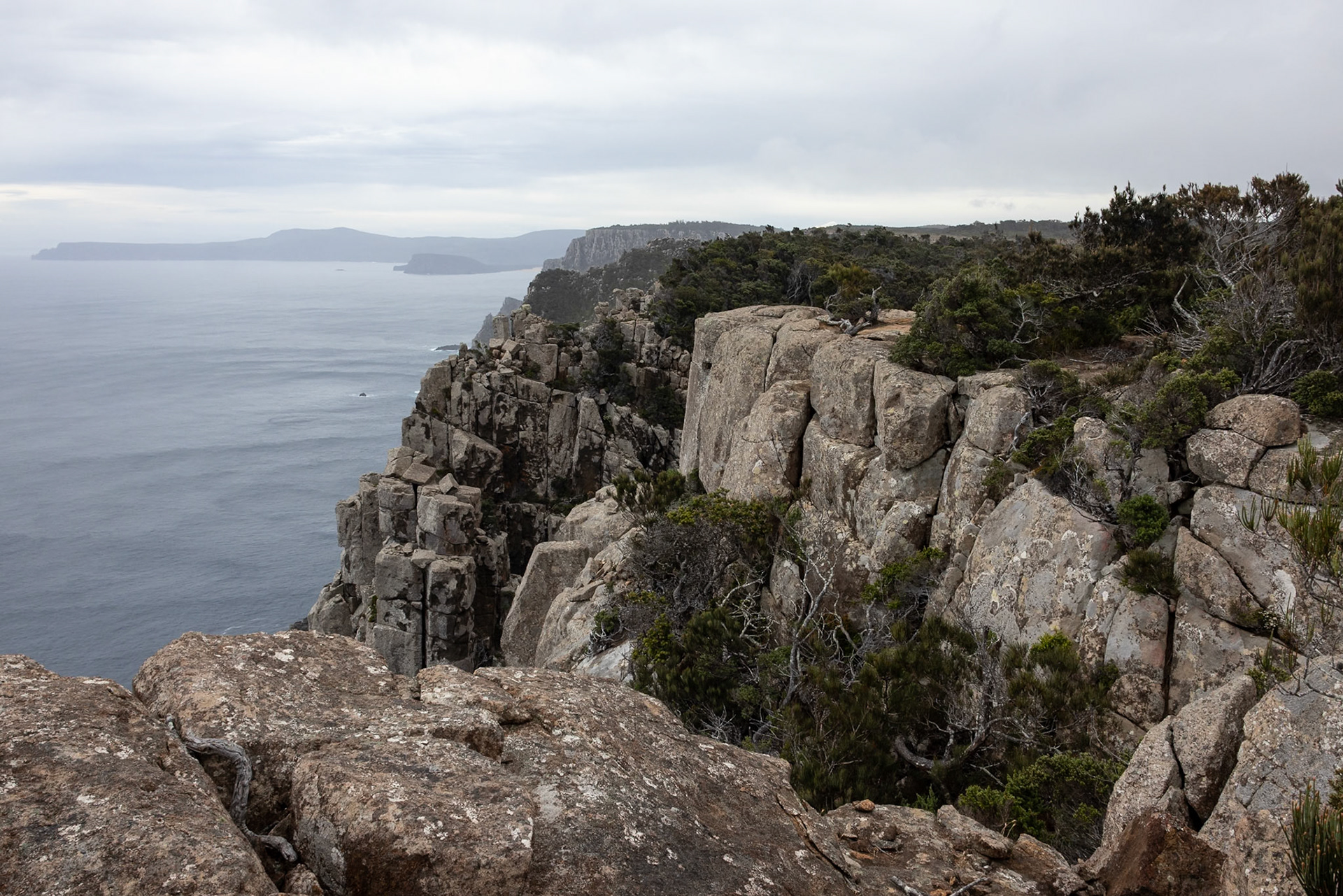 Three Capes Track, Cape Pillar Lodge to Cape Pillar and return, Tasmania