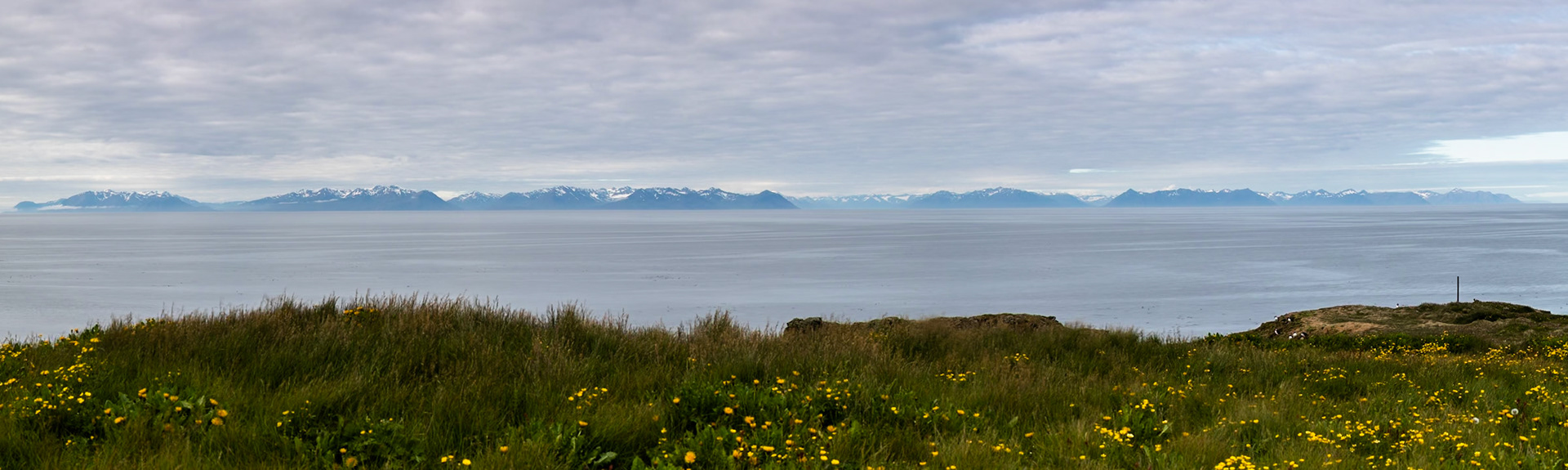 View of Iceland from Grímsey Island, Iceland